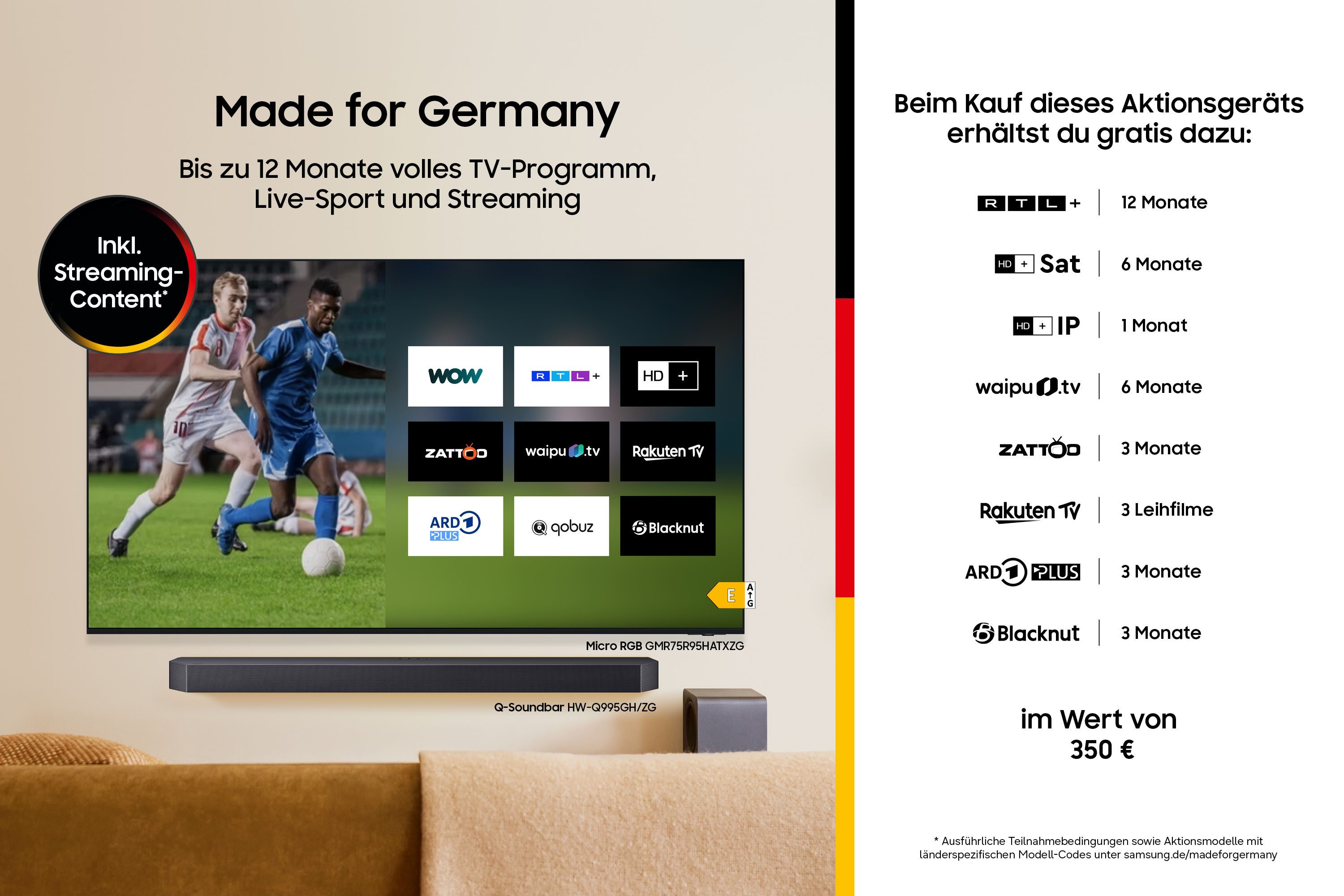 Samsung GQ55S83HAE OLED-Fernseher (138 cm/55 Zoll, 4K Ultra HD, Smart-TV, HDR 10+ Bild, Premium Gaming Pack mit 120Hz, HDMI 2.1, Dolby Atmos)