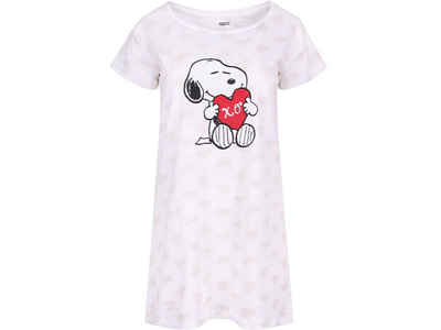 Snoopy T-Shirt The Peanuts Snoopy – Lazy Damen T-Shirt Oberteil Frauen Top Weiß