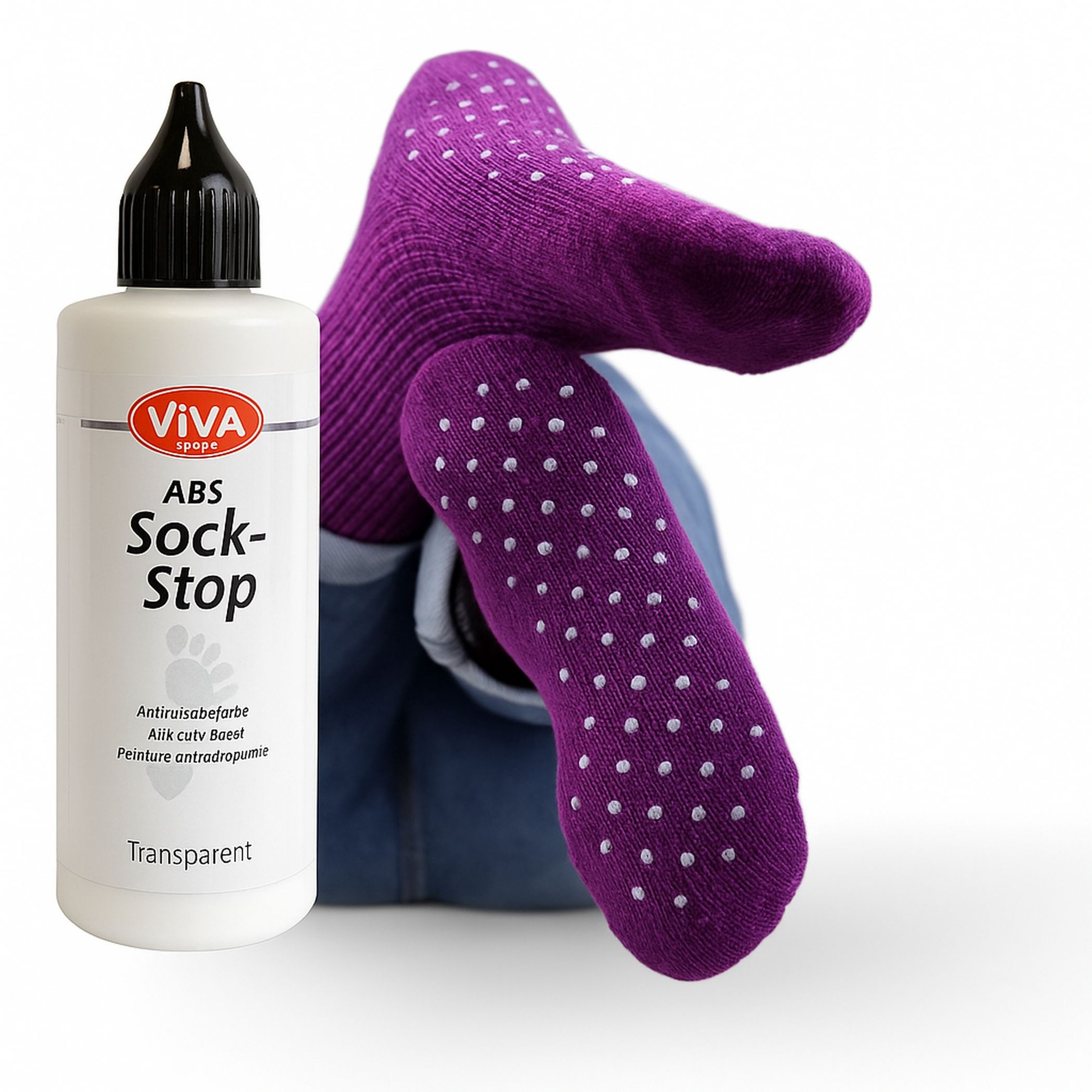 Viva Decor ABS-Socken ViVA DECOR ABS Sock-Stop, 82 ml, transparent