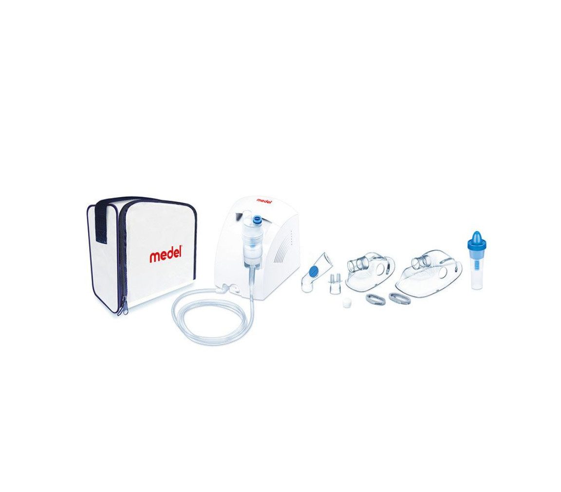 BEURER Inhalator MEDEL AIR PLUS Inhalator, Komplettes Inhalationsset 1-tlg., Inhalationsgerät für Asthma und Erkältungen, Einfache Bedienung, Langlebigkeit und Zuverlässigkeit