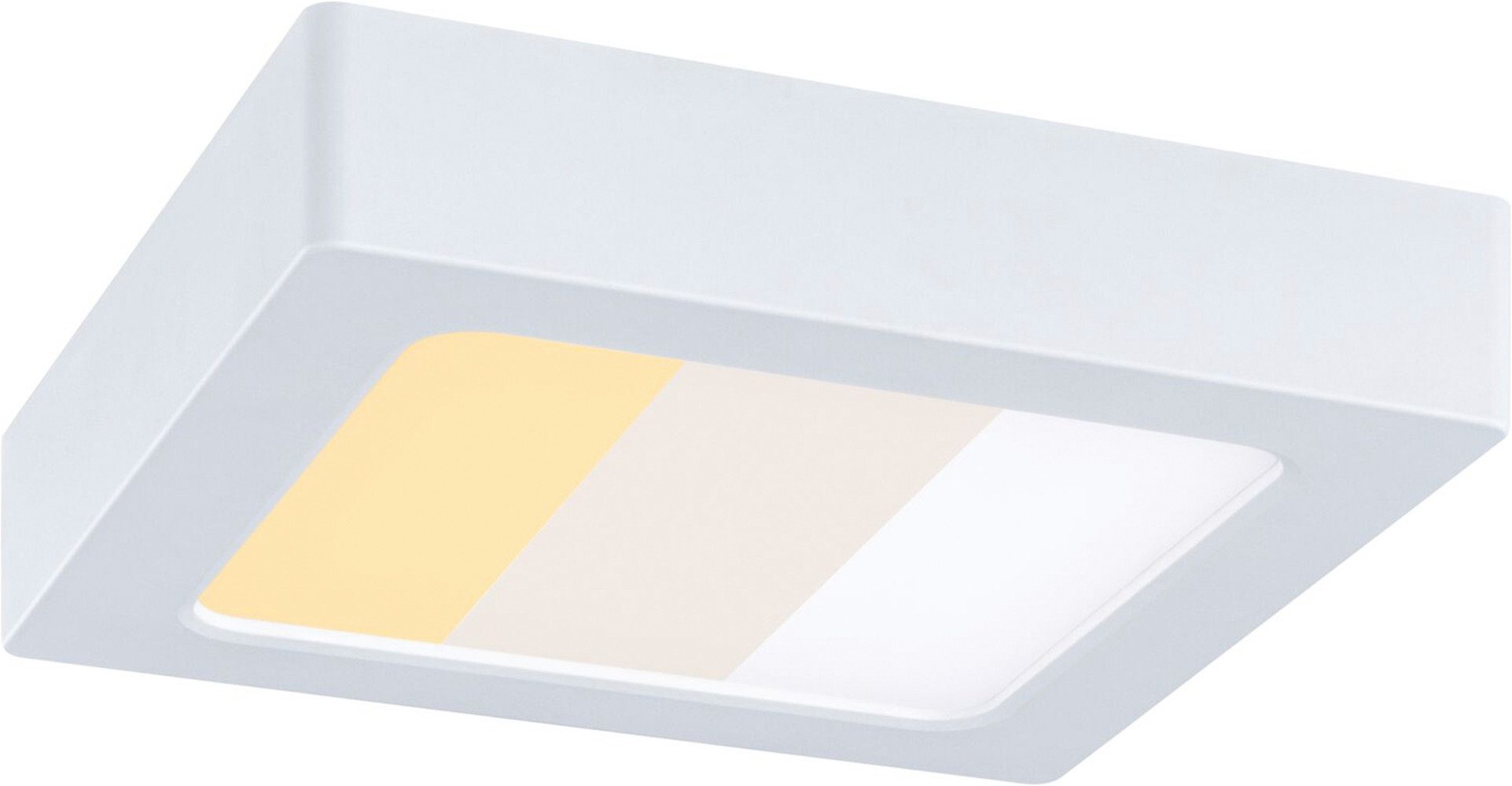 Paulmann LED Panel Abia 2 WhiteSelect Sensor, Farbsteuerung, Farbwechsel, LED fest integriert, Farbwechsler, Dämmerungsgesteuerter Bewegungsmelder (HF)