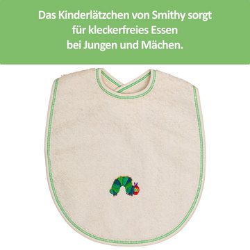 Smithy Lätzchen Raupe Nimmersatt aus Bio-Baumwolle, (1-St), made in Europe