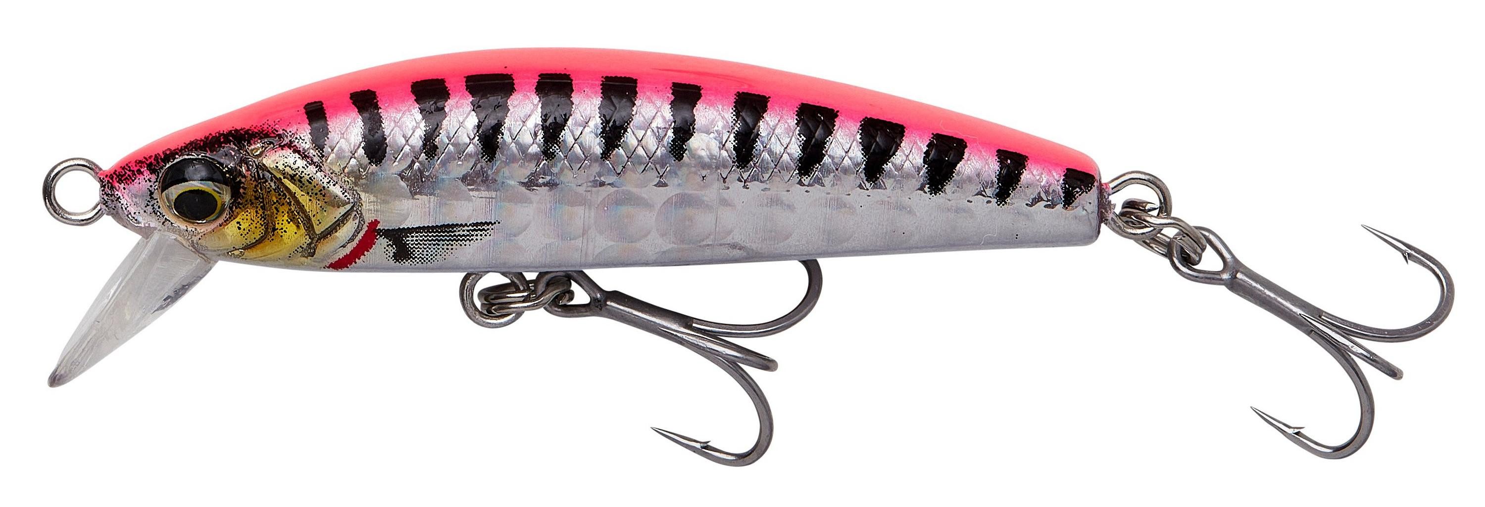 Savage Gear Kunstköder Wobbler Gravity Minnow 5cm - ver. Farben - Raubfisch Forelle Angeln, Auffällige Farben mit Geräuschkapsel