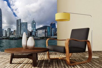 WandbilderXXL Fototapete Hongkong, glatt, Skyline, Vliestapete, hochwertiger Digitaldruck, in verschiedenen Größen