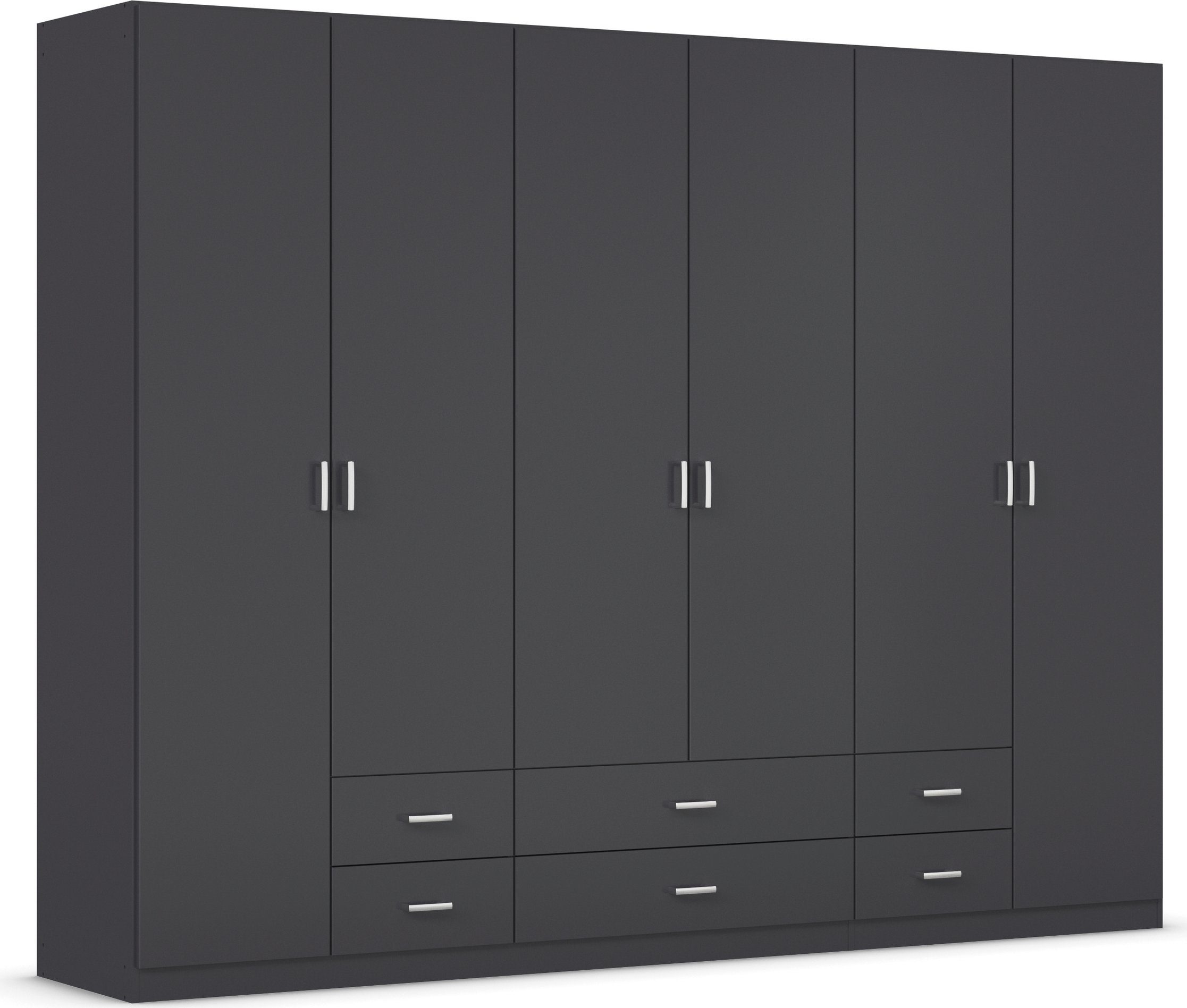 rauch Drehtürenschrank Kleiderschrank Garderobe GAMMA Breiten 91/136/181/226/271/315/360 cm (in 3 Ausstattungen BASIC/CLASSIC/PREMIUM (inkl. SOFT-CLOSE-Funktion) mit Schubladen, verschiedene Griff-Varianten TOPSELLER MADE IN GERMANY