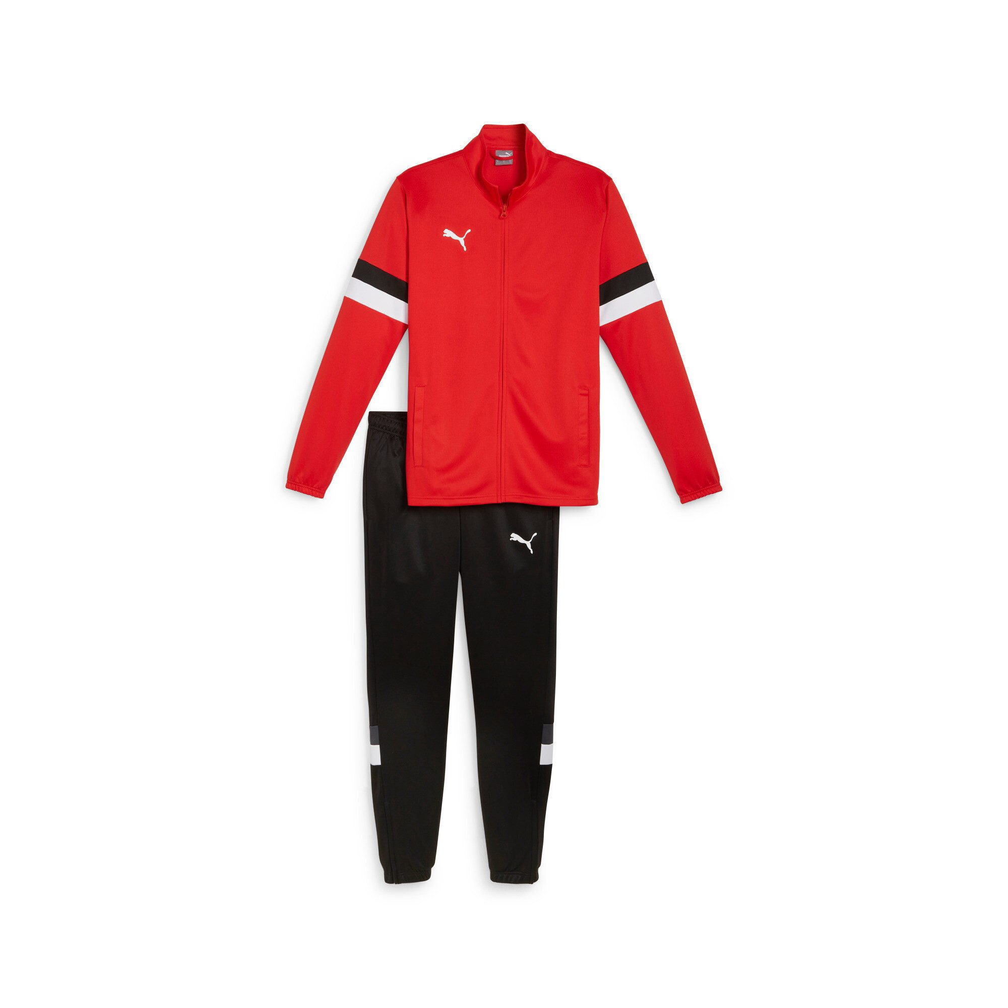 PUMA Trainingsanzug TEAMRISE TRACKSUIT (2-tlg), zweiteiliges Set, Regular Fit, ohne Kapuze