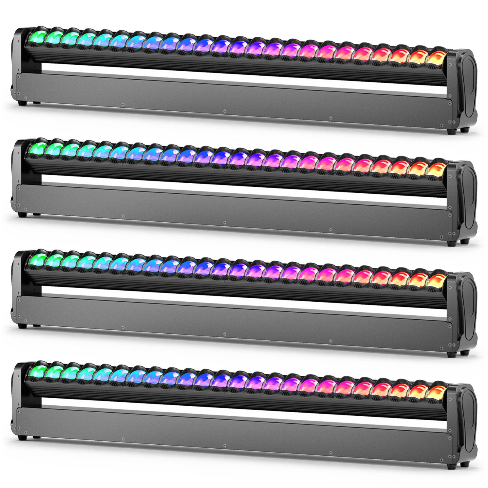 ZonQoonz Discolicht 360W Moving Head Wandfluter, Regenbogeneffekt, programmierbar für Bars