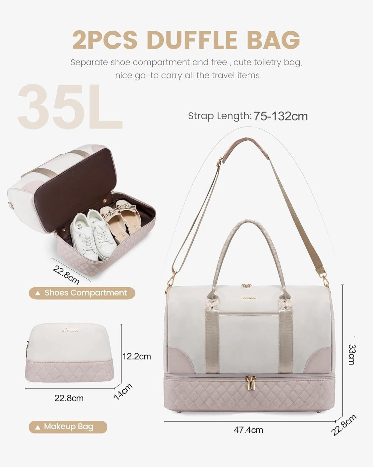 LuxusKollektion Reisetasche Reisetasche Damen Weekender Bag günstig online kaufen