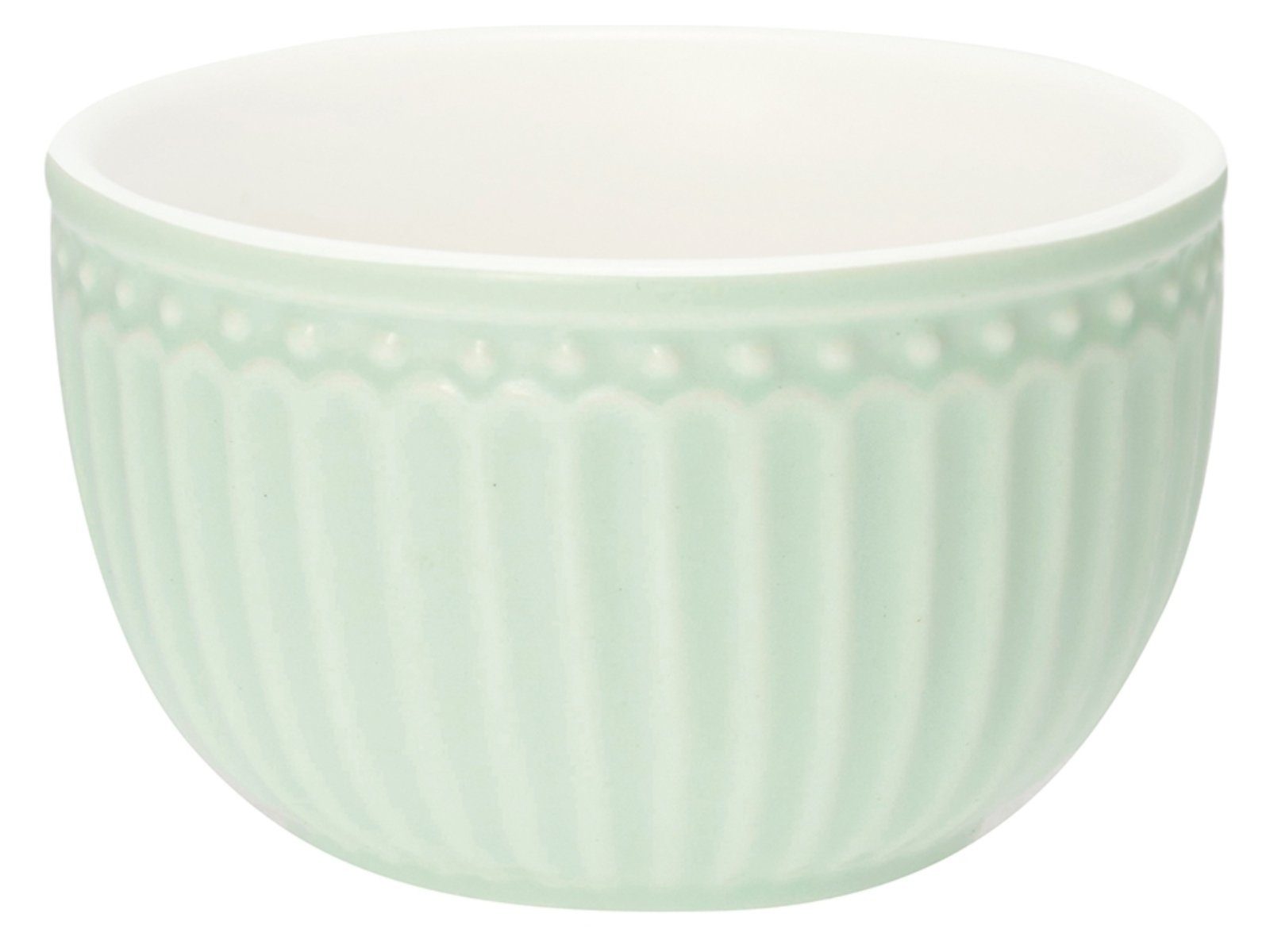 Greengate Schale Alice Mini Bowl pale green 8,5 cm, Steinzeug, (Schüsseln & Schalen)