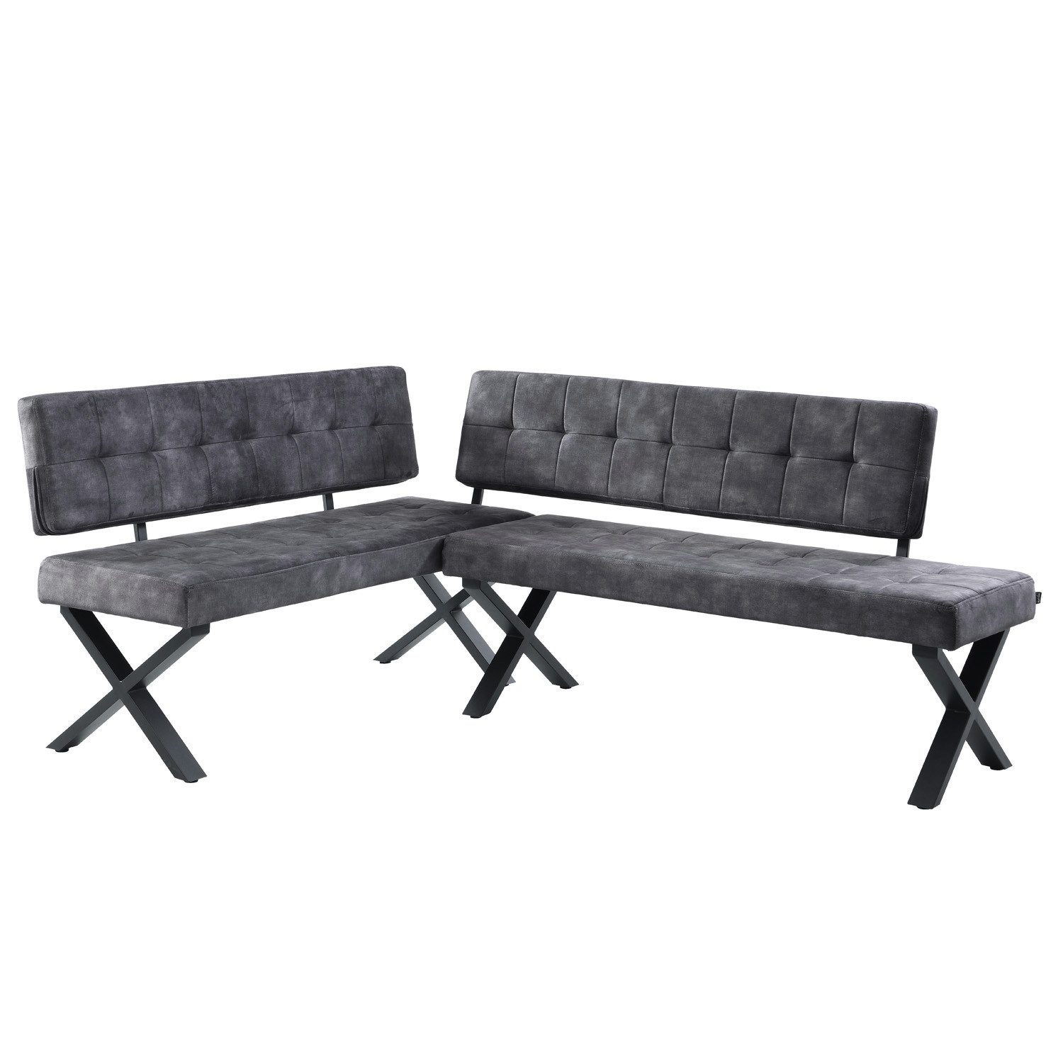 B&D home Eckbank EKA (2-St), beidseitig montierbar, gepolstert, mit Rückenlehne