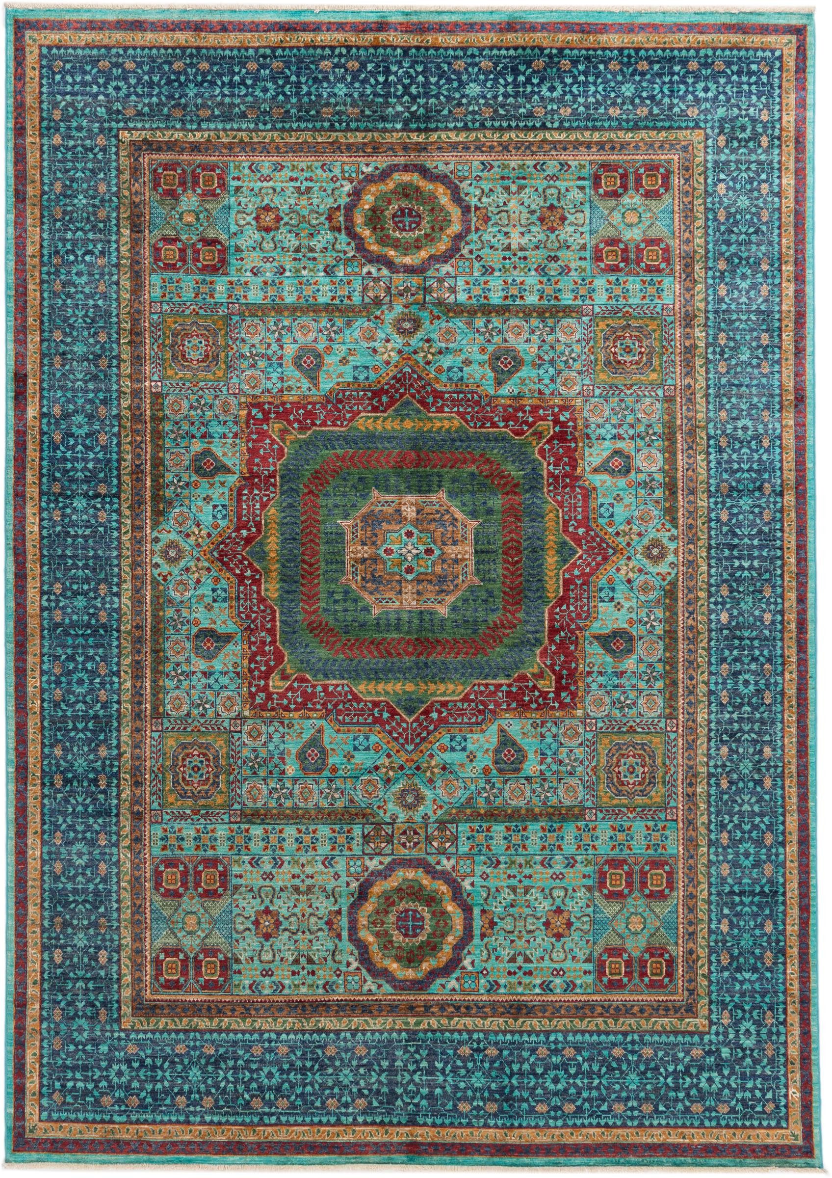 Nain Trading Orientteppich Mamluk 173x247 Handgeknüpfter Orientteppich, rechteckig, Höhe: 10 mm