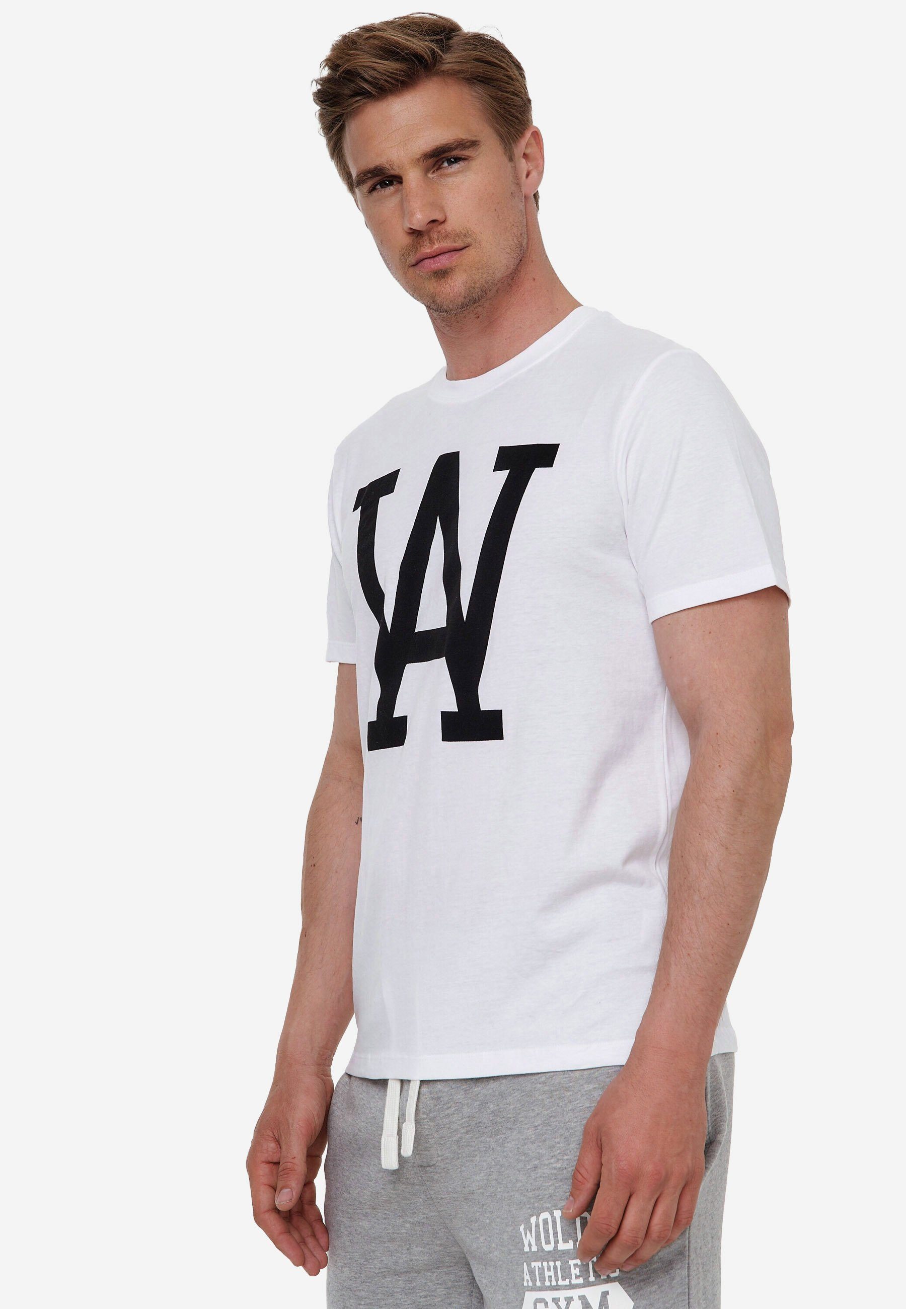 T-Shirt Woldo Athletic Big WA T-Shirt weiß-schwarz