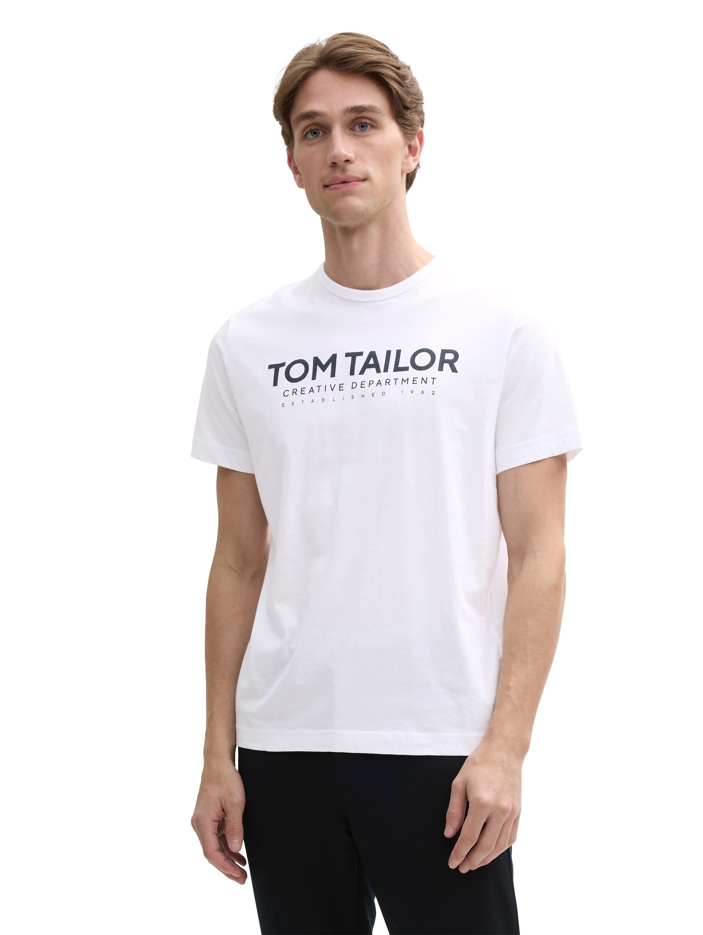 TOM TAILOR Rundhalsshirt mit Logoprint