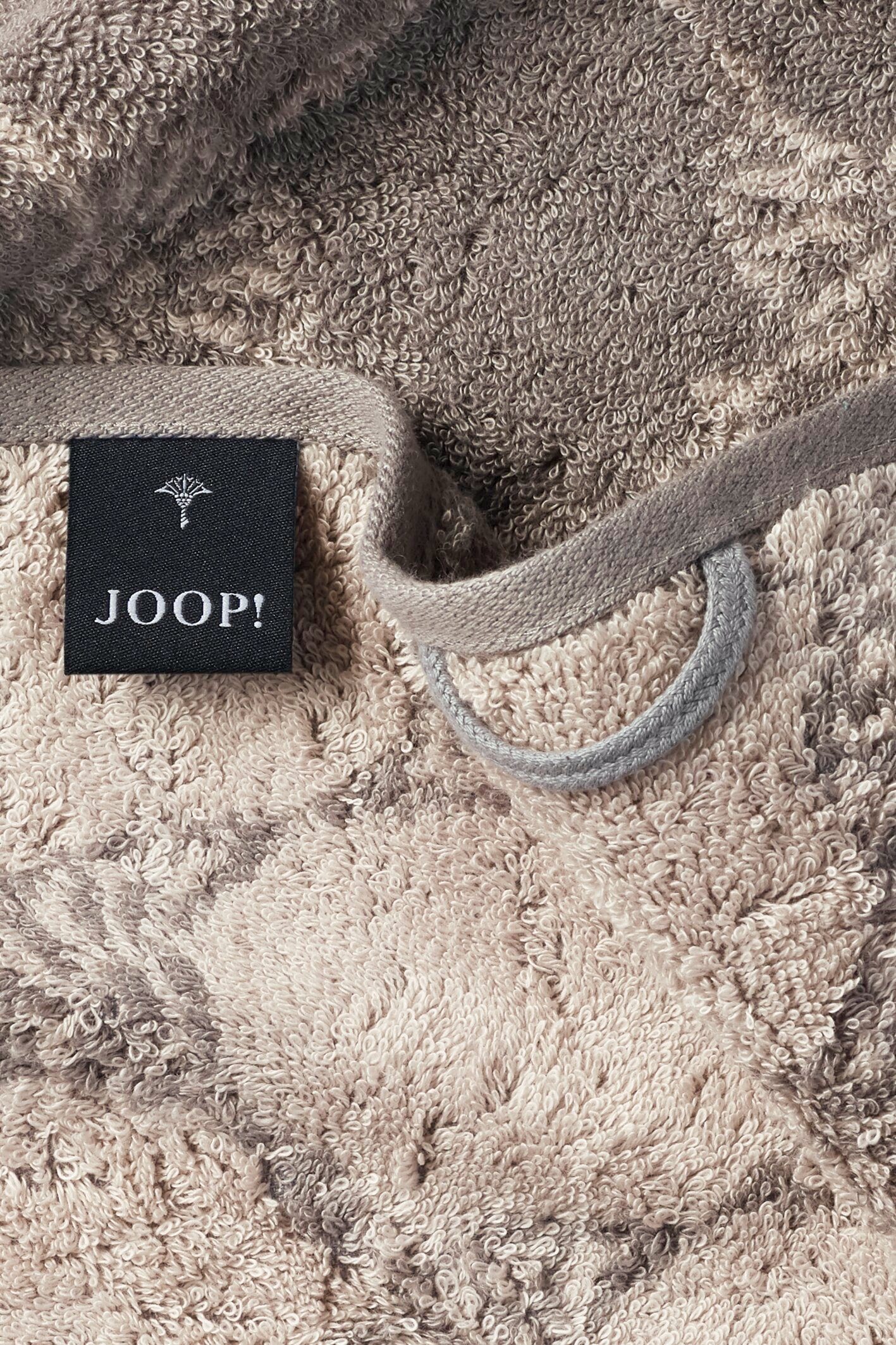 Joop! Gästehandtücher JOOP! CORNFLOWER Gästetuch-Set, Graphit LIVING (3-St) - CLASSIC Textil