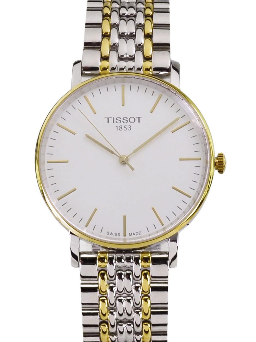 Tissot Schweizer Uhr Herren Uhr 38 mm Ø T1094102203100 T-Classic Eyerytime, Saphirglas