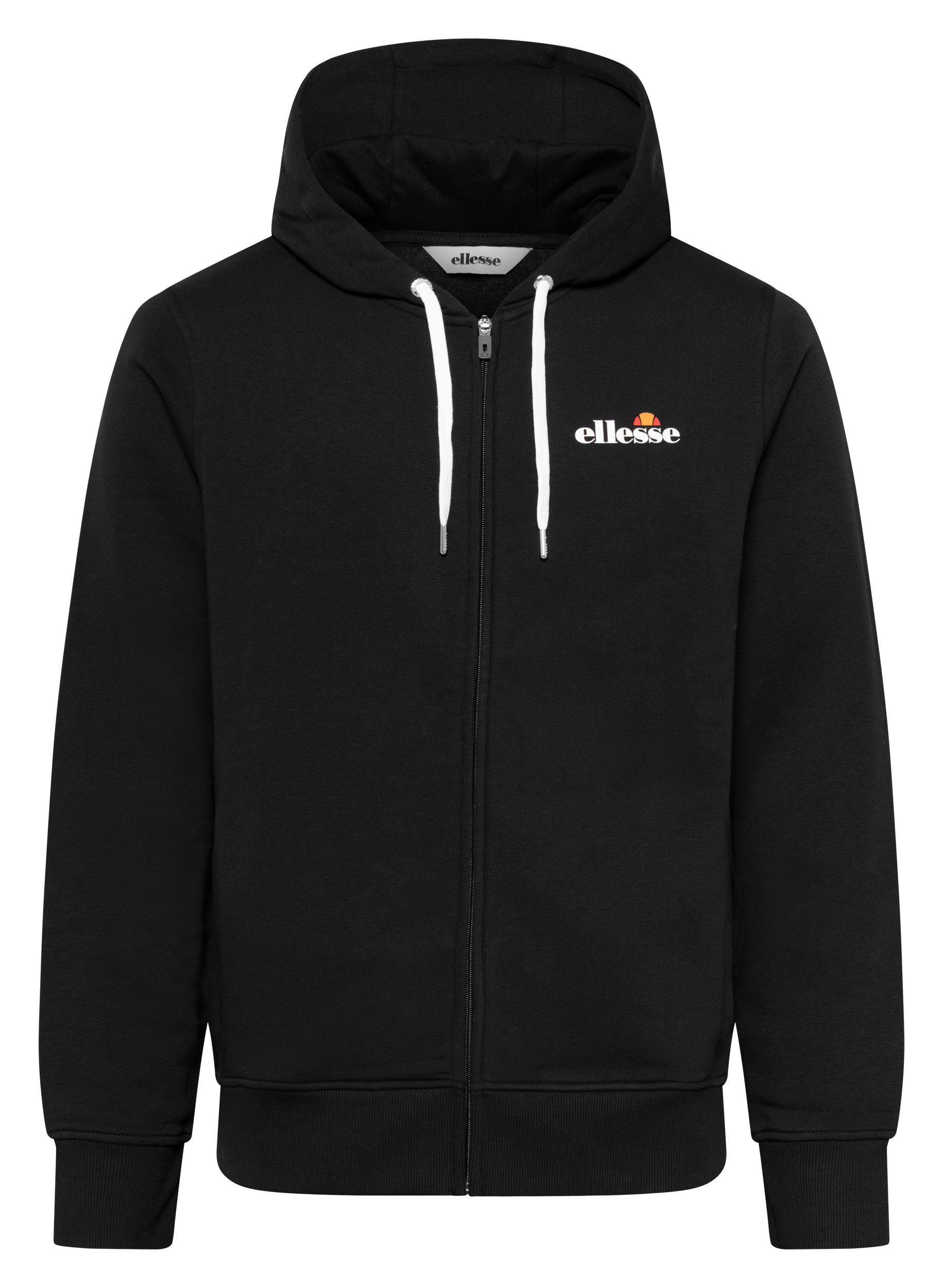 Ellesse Sweatjacke Klemerio FZ Hoody mit angesetztem Bündchen an Ärmelabschluss und Rumpfabschluss