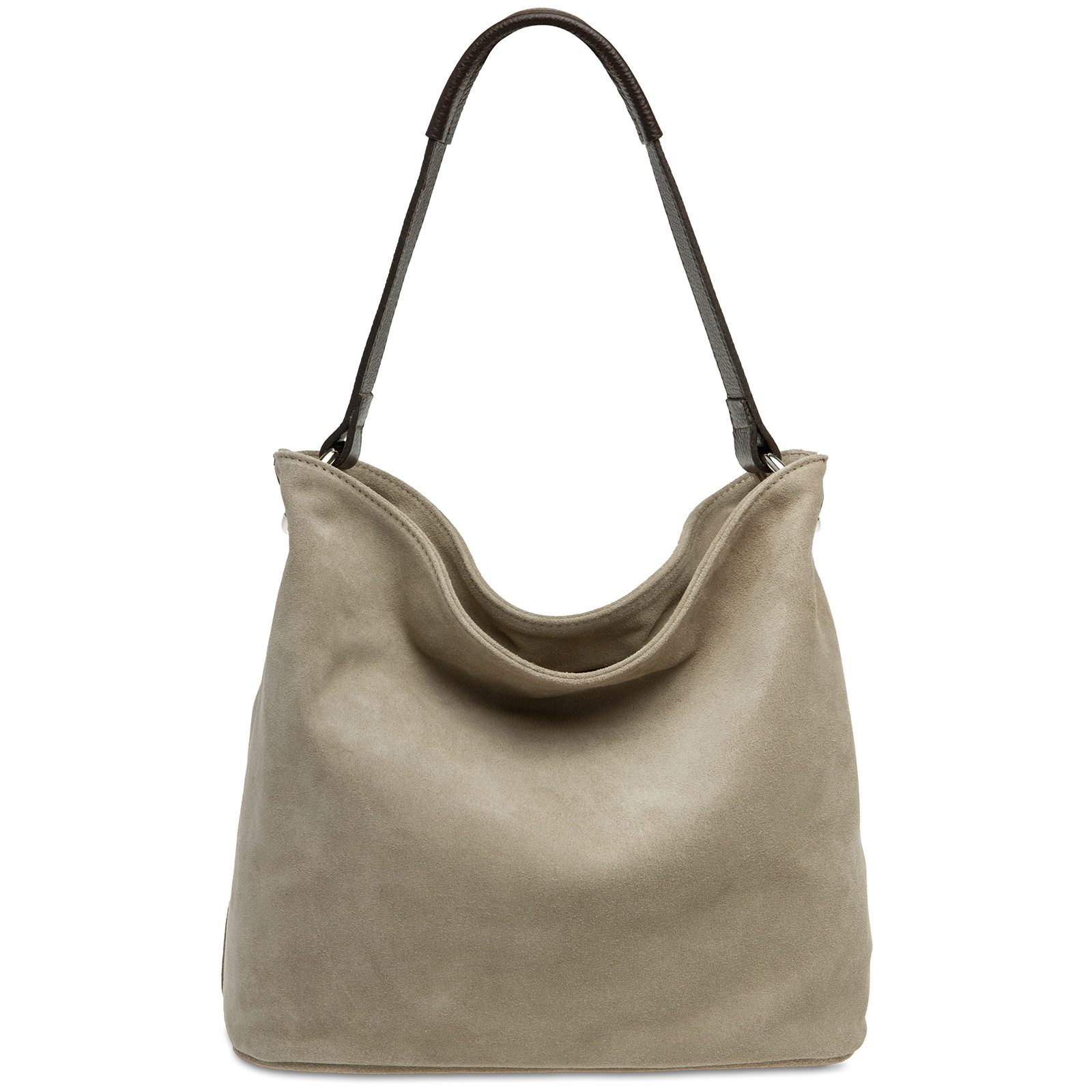 Caspar Schultertasche Damen Veloursleder Handtasche Klassisch günstig online kaufen