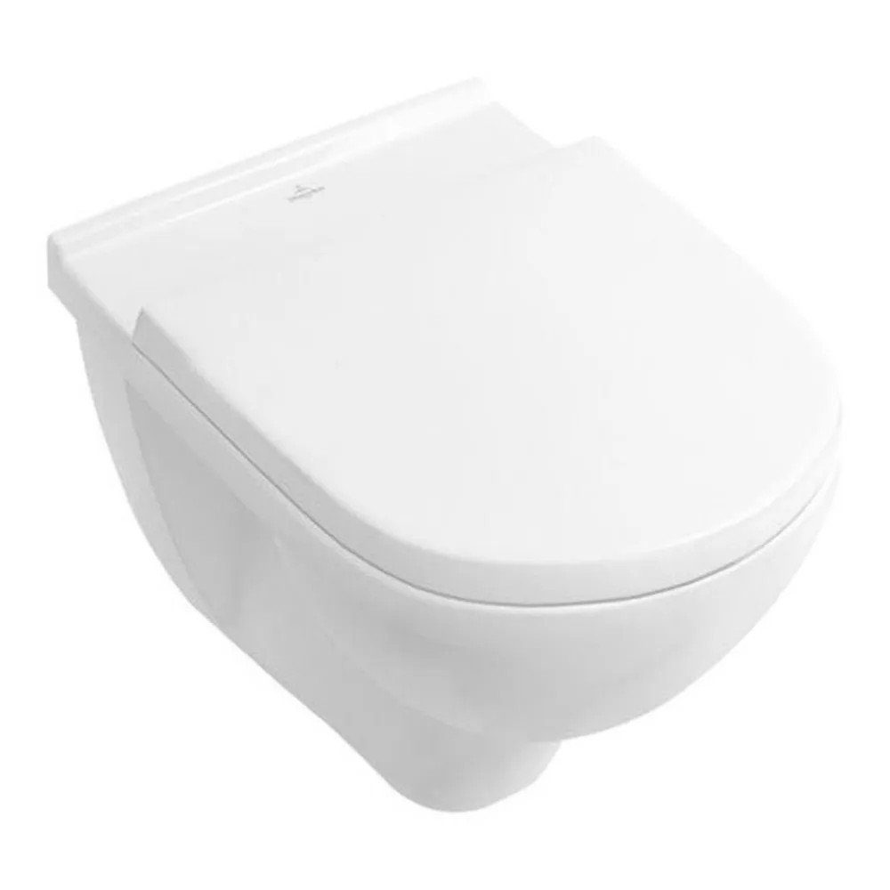 Tiefspül-WC Villeroy & Boch O.Novo Combi-Pack Wand-WC spülrandlos mit Sitz
