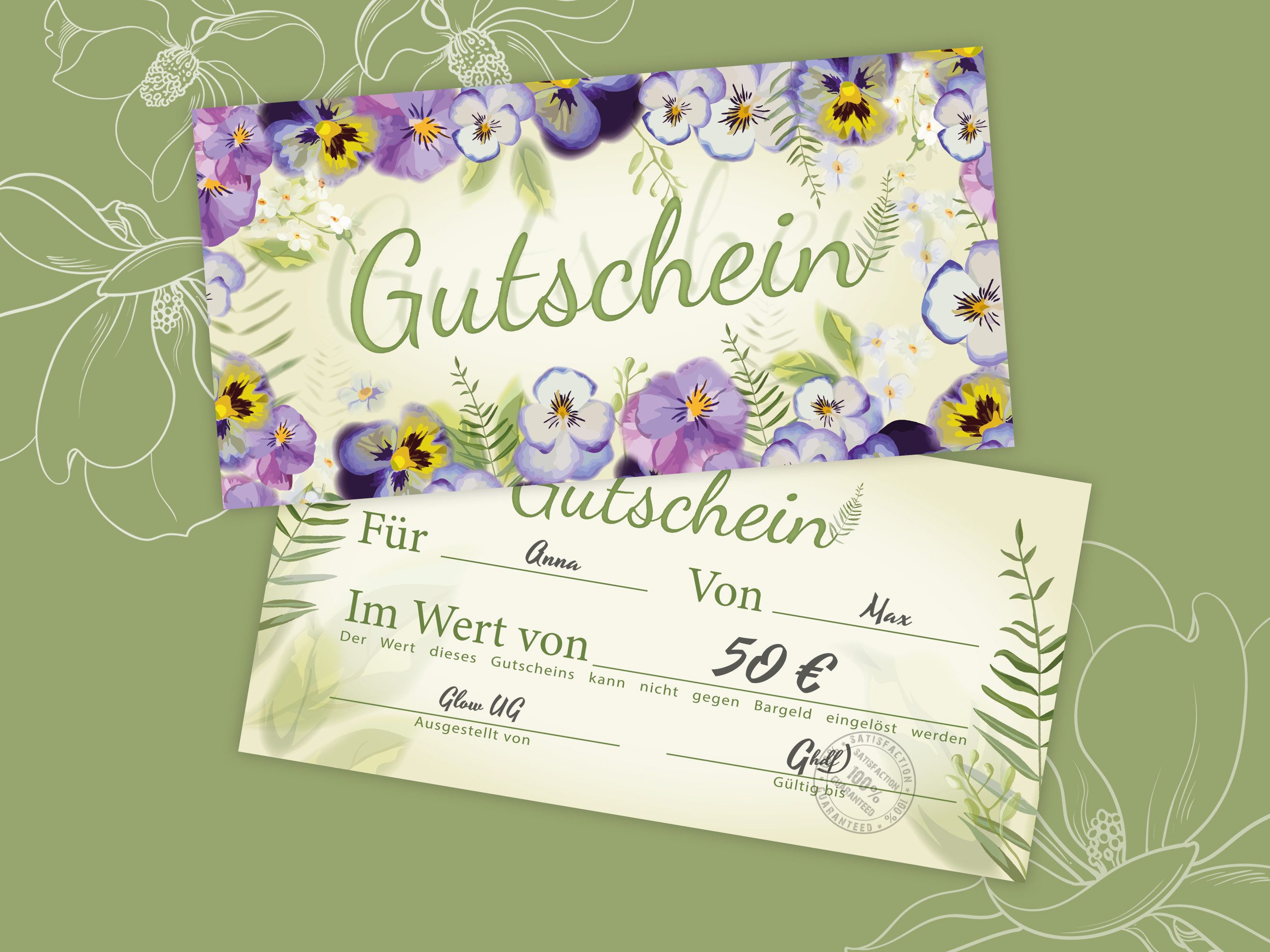 Thumbnail - LIMONIA Geschenkkarte Gutschein Geschenkgutschein zum Ausfüllen für Spa Beauty Wellness, Geschenkgutscheine mit vorgedru...