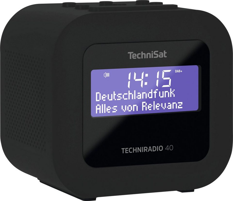 TechniSat TECHNIRADIO 40 Uhrenradio (Digitalradio (DAB), UKW mit RDS, 1,2 W),  Einstellbarer Weckrhytmus / Snooze- und Sleep-Funktion