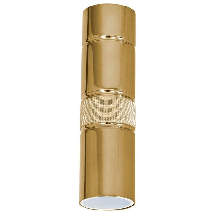 Licht-Erlebnisse Deckenleuchte DITA ohne Leuchtmittel Moderne Deckenlampe GU10 in Gold Metall Flur Treppenhaus