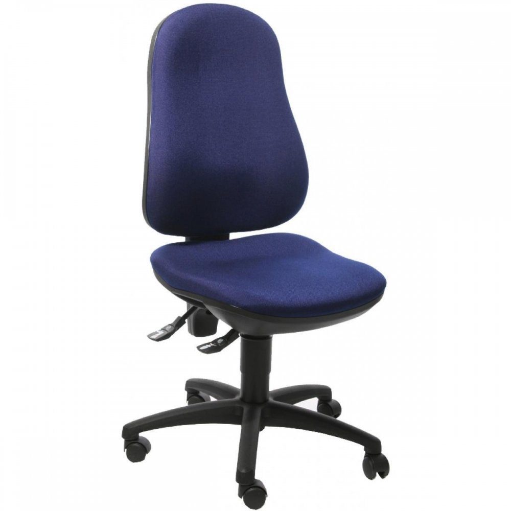 TOPSTAR Drehstuhl Hochwertiger Drehstuhl dunkel blau Bürostuhl ergonomische Form