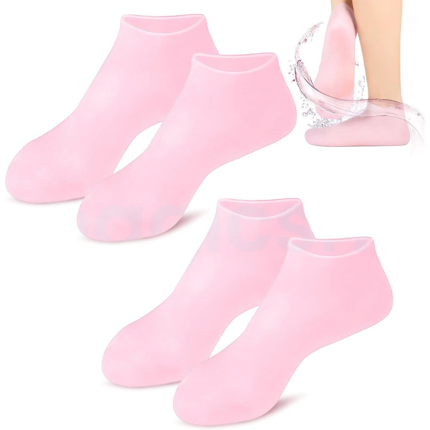 MAGICSHE Funktionssocken 2 Fußpflege rissige Füße trockene für Silikon-Feuchtigkeitssocken, Paar