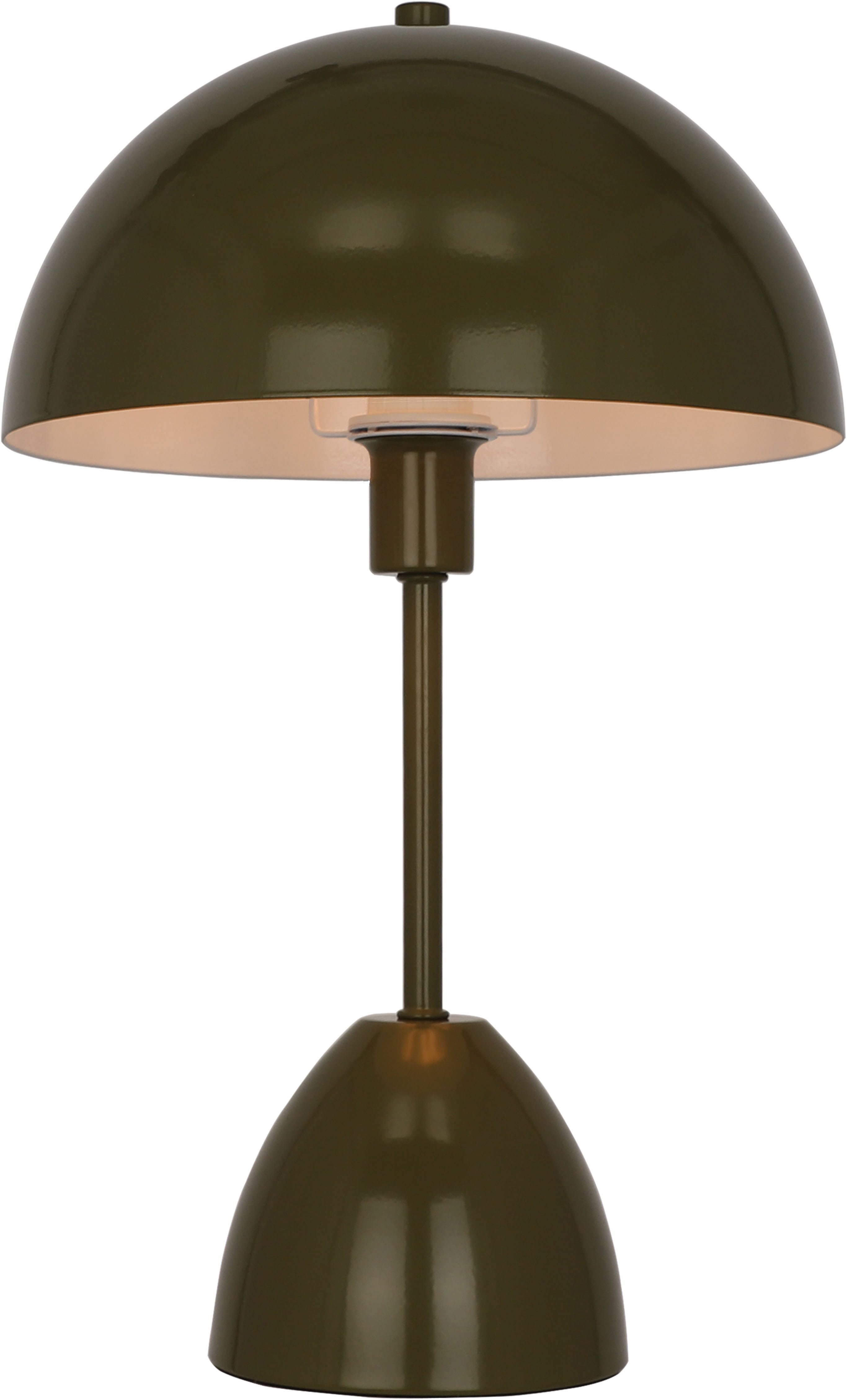 OTTO home Tischleuchte Dorrio Pilzlampe, Leuchtmittel wechselbar, ohne Leuchtmittel, Textilkabel blendfreie Nachttischleuchte, Tischlampe, E14, Pilz, Lampe