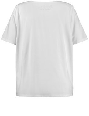 Samoon Kurzarmshirt Shirt mit Satinfront