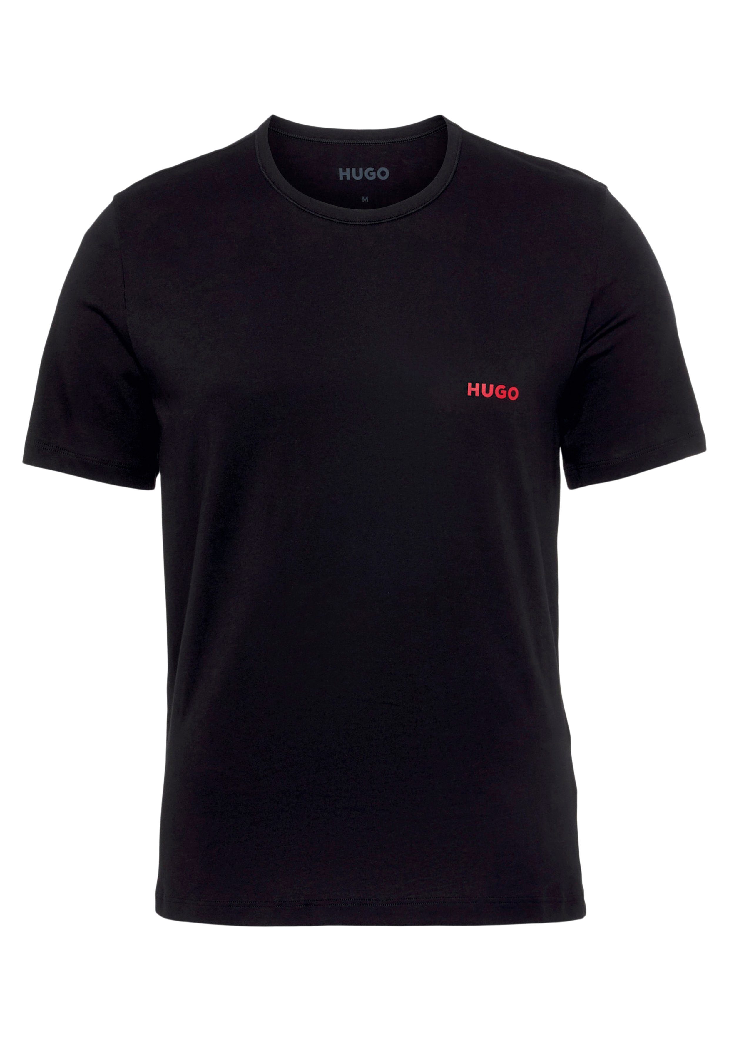 Logo der RN Pack) mit Brust 01 10217251 (Packung, auf T-Shirt 3er P TRIPLET HUGO T-SHIRT HUGO Open-Green