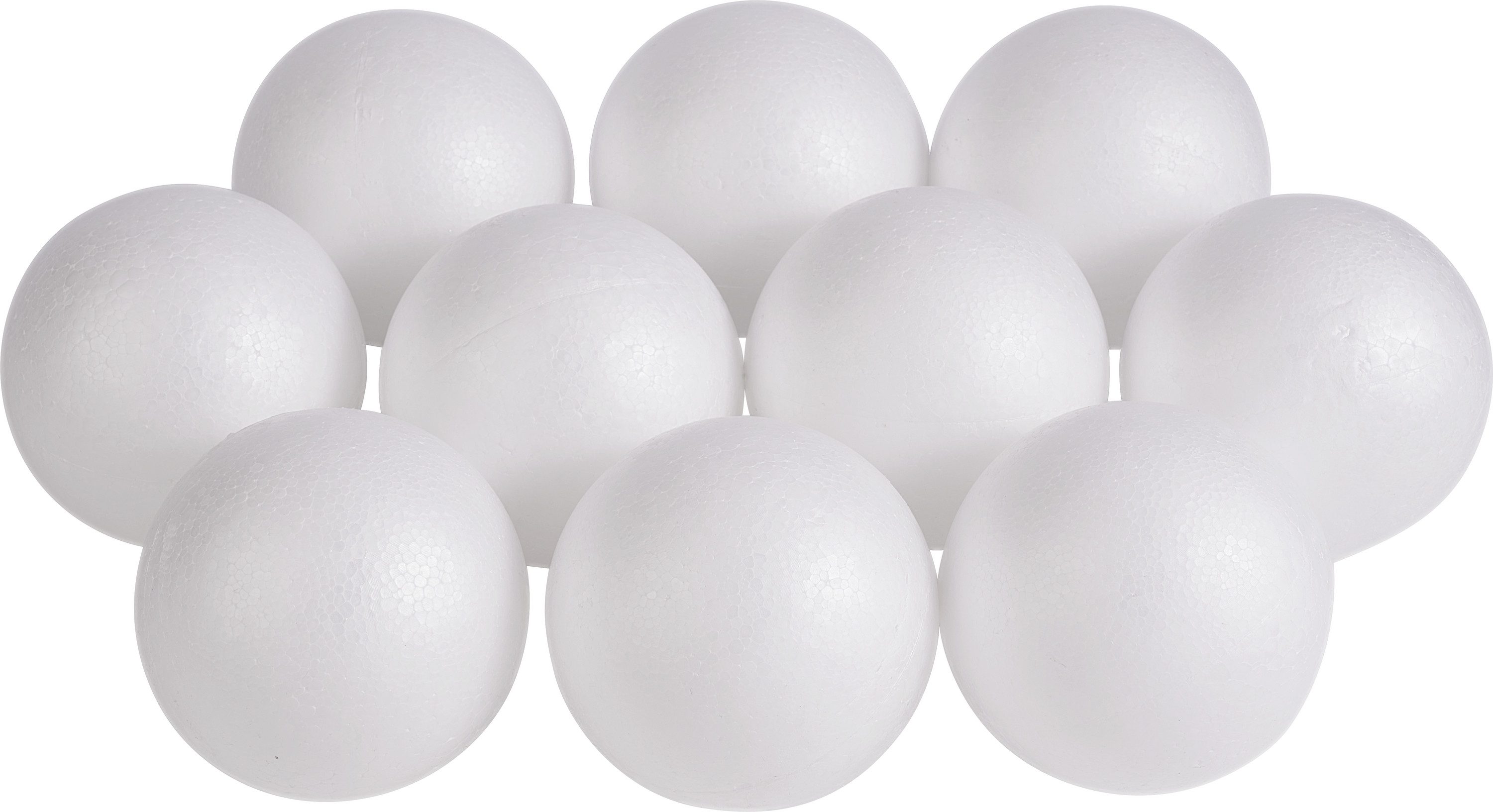 VBS Styropor-Figur Kugel, Ø 12 cm, 10 Stück