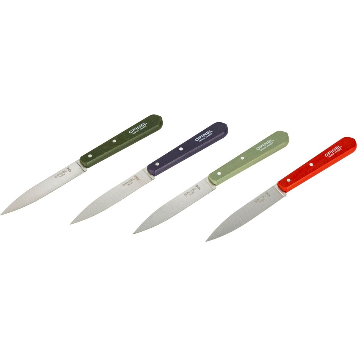 Opinel Zubereitungsmesser Küchenmesser-Set No. 112 4-teilig Pastellfarben