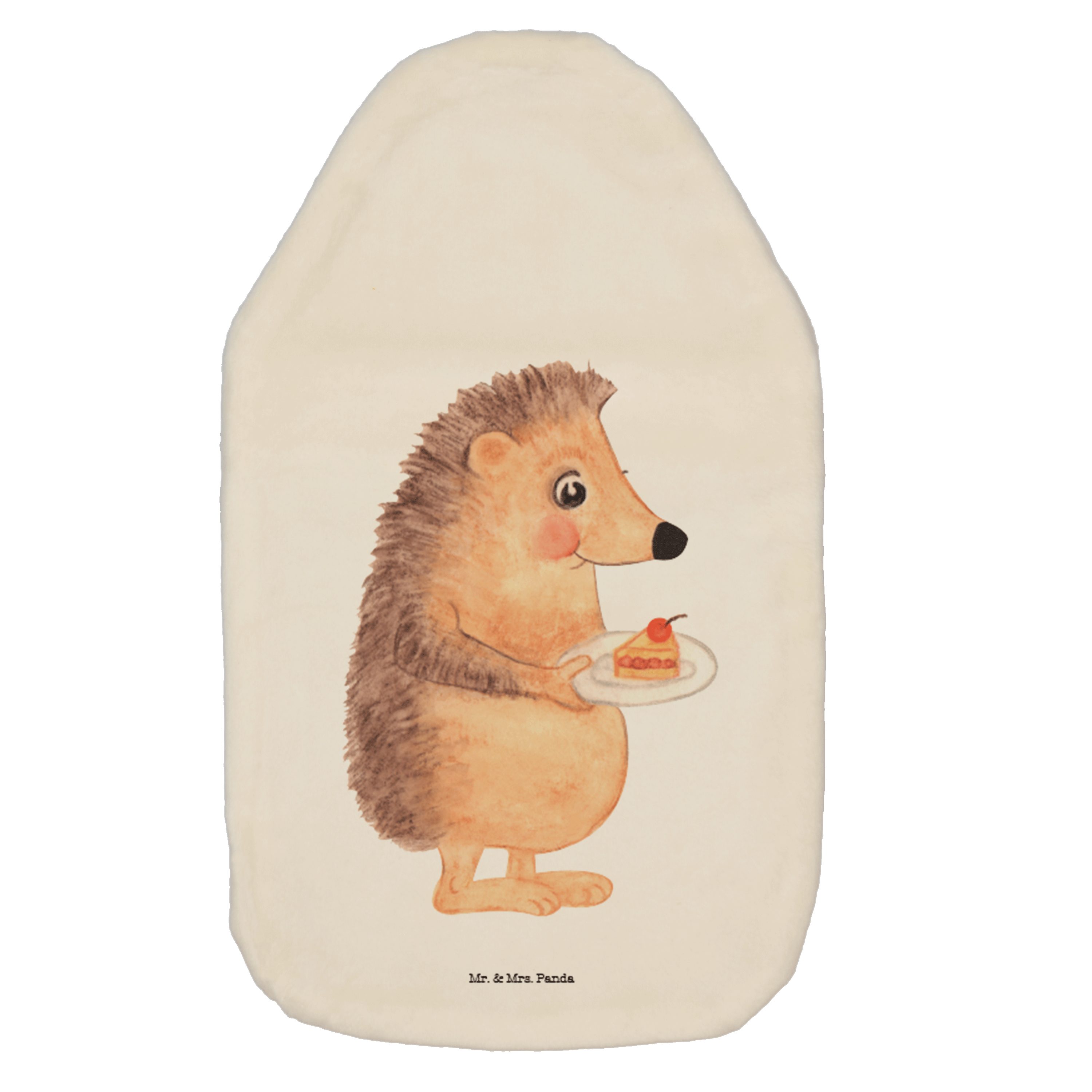 Mr. & Mrs. Panda Wärmflasche »Igel mit Kuchenstück Weiß Geschenk