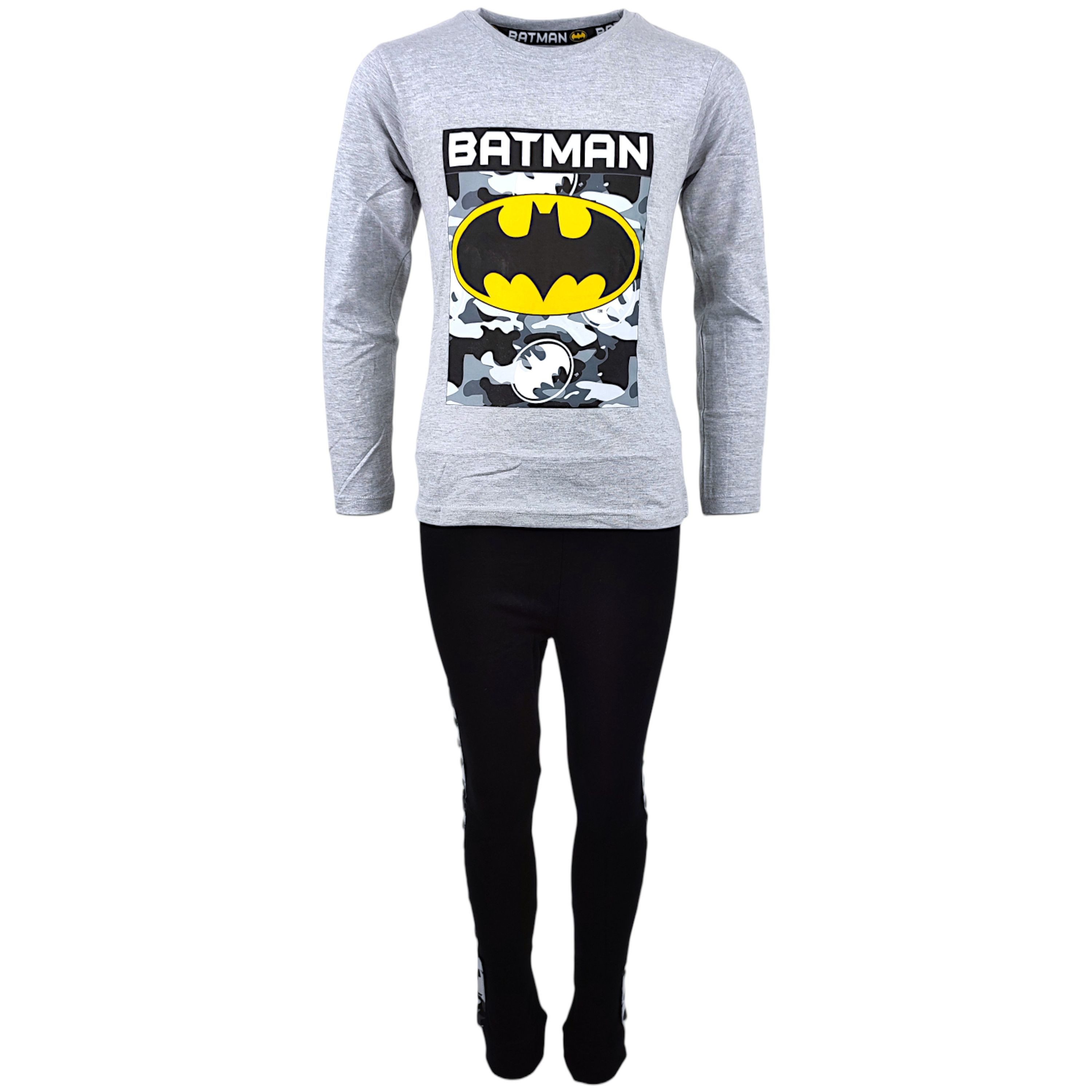 Batman Schlafanzug DC Comics (2 tlg) Jungen Pyjama langarm Gr. 134 - 164 cm