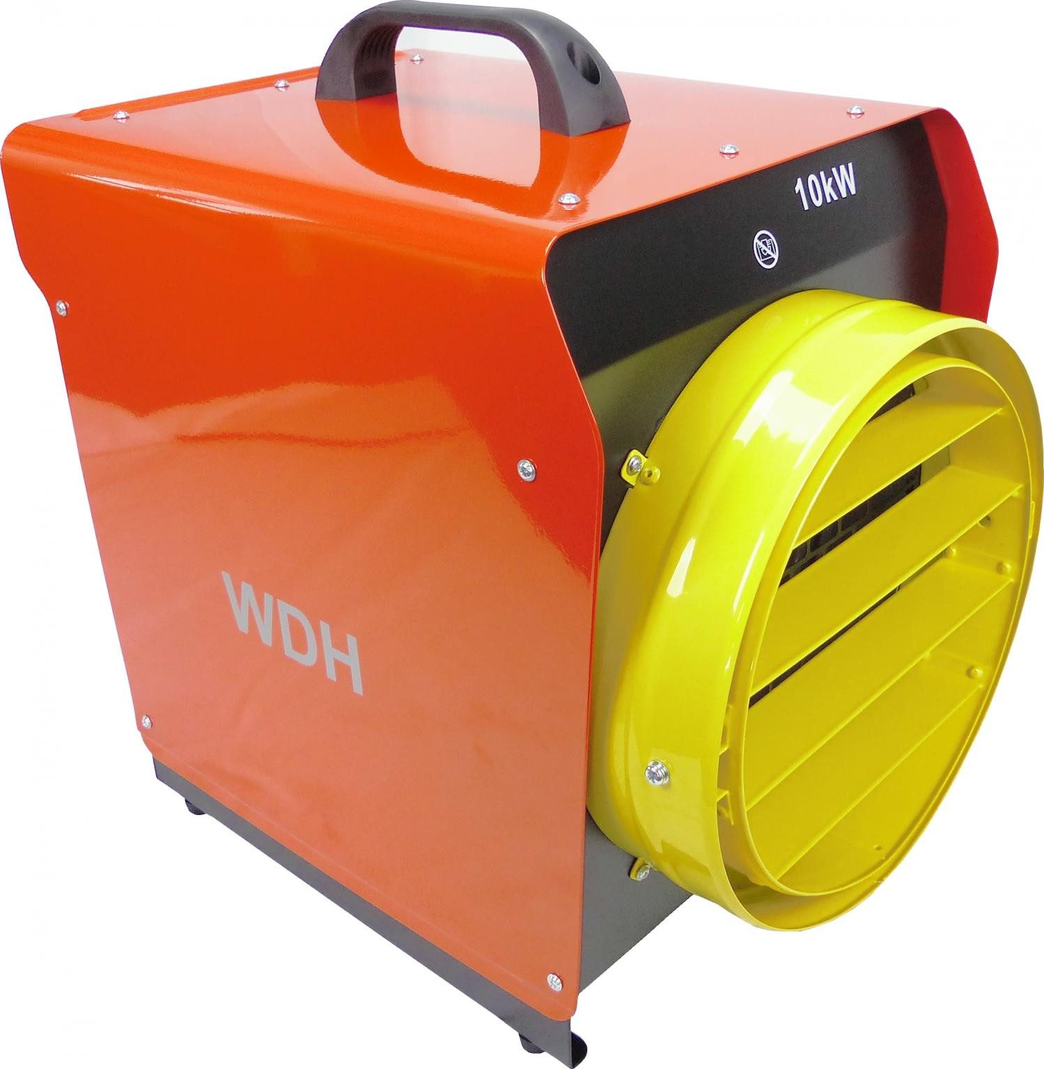 WDH Heizgerät Starkstrom WDH-BGP10S, 10000 W, Keinerlei Verstellung bei Stromausfall