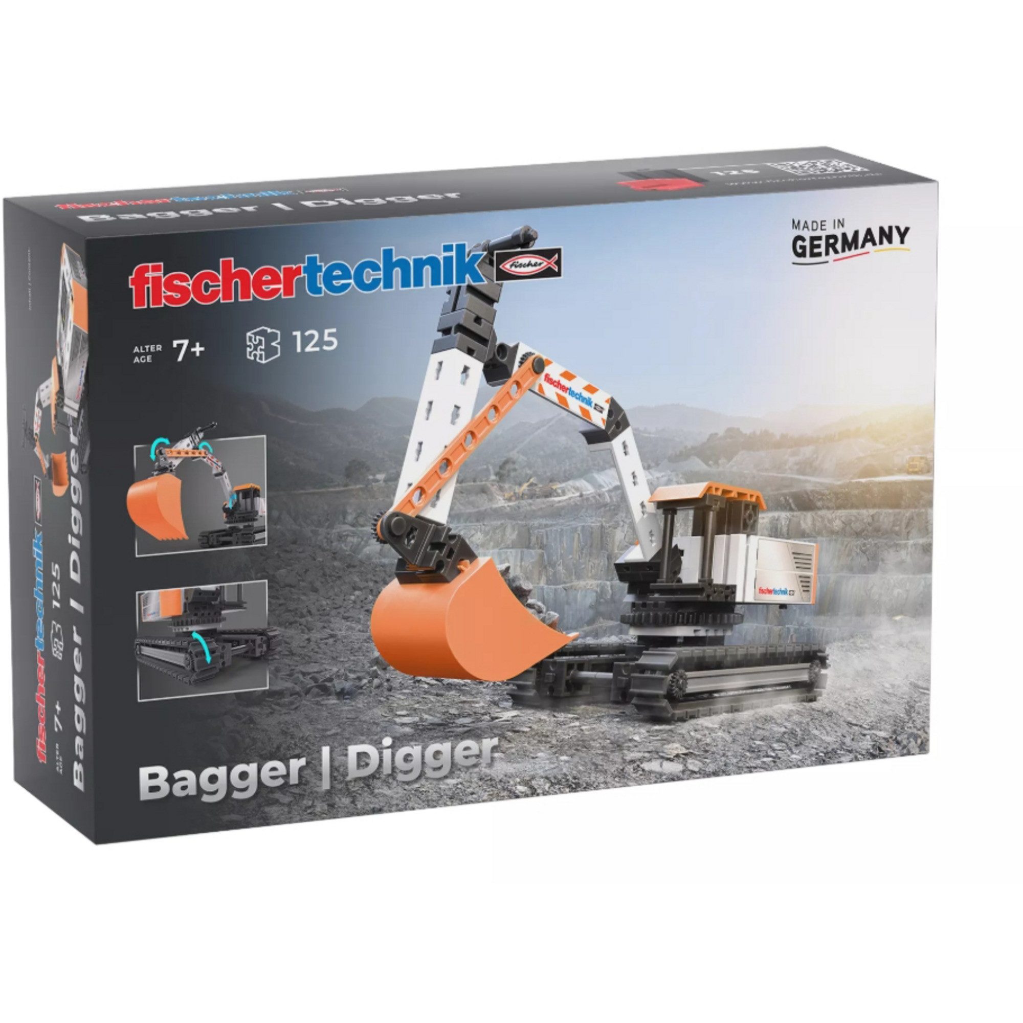 fischertechnik fischertechnik Bagger, Konstruktionsspielzeug Spielbausteine