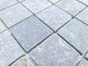 Mosani Bodenfliese Marmor Mosaik Fliese hellgrau anthrazit Küche Wand Dusche