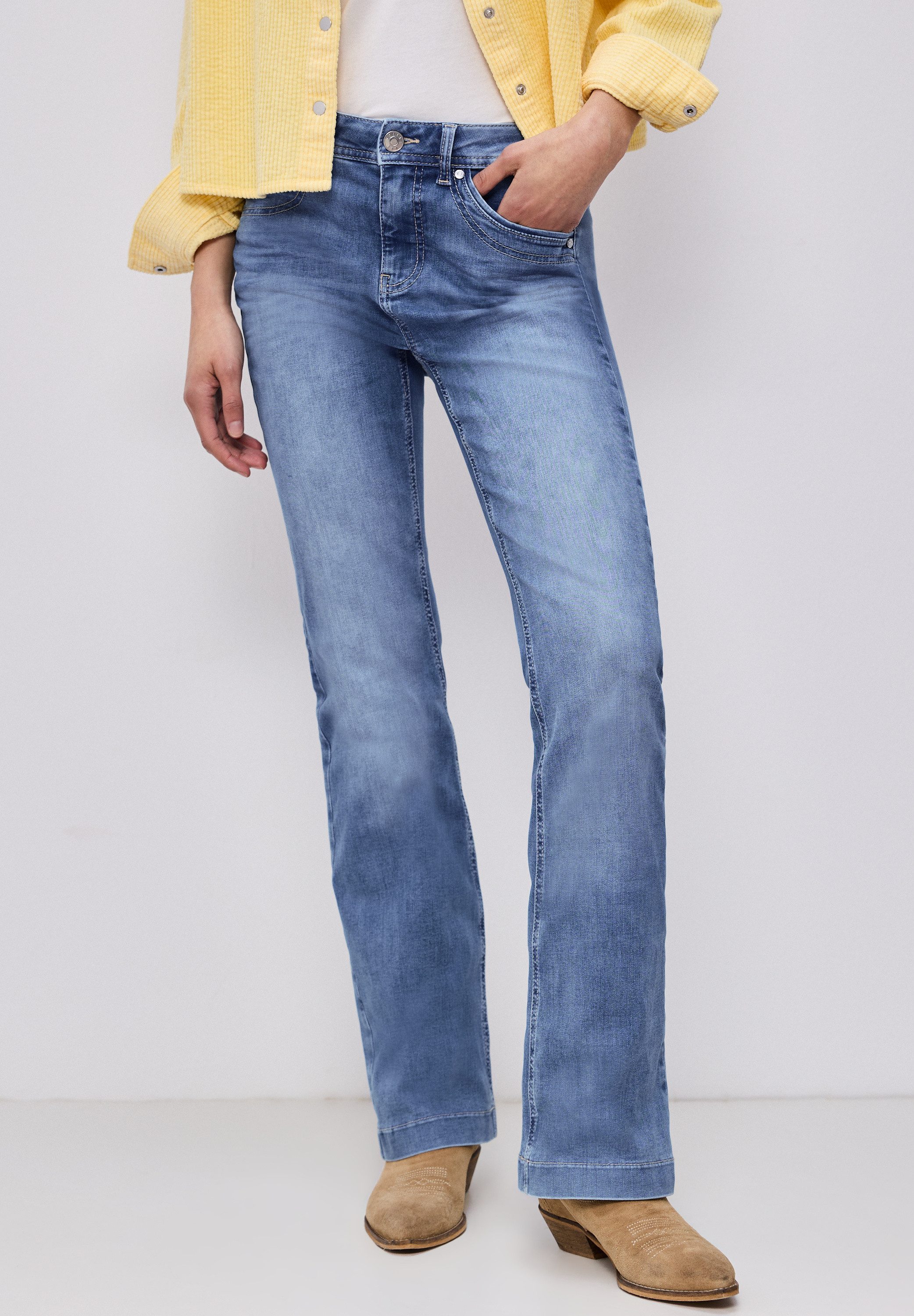 STREET ONE Slim-fit-Jeans High Waist