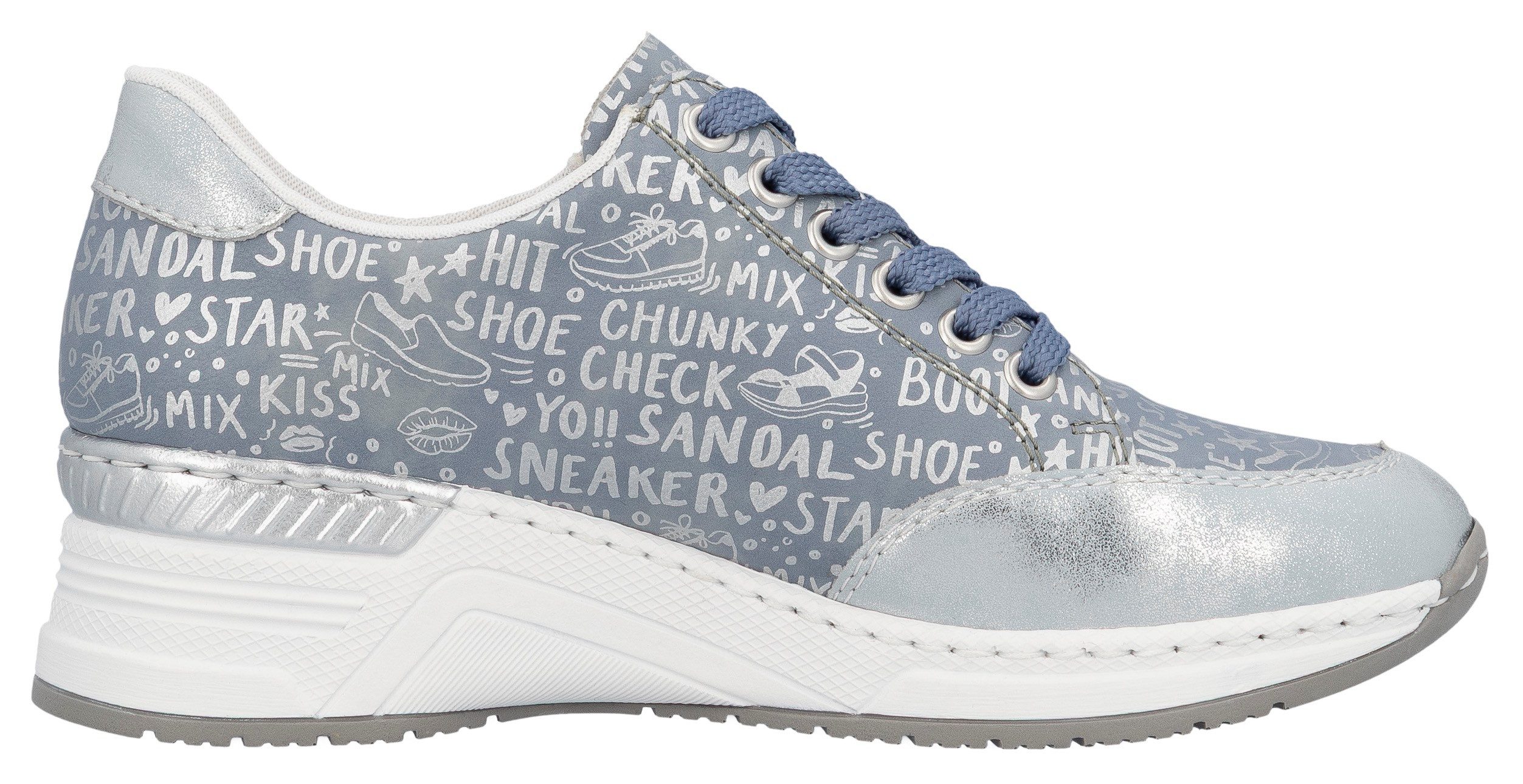Rieker Sneaker mit Lettern bedruckt, Freizeitschuh, günstig online kaufen