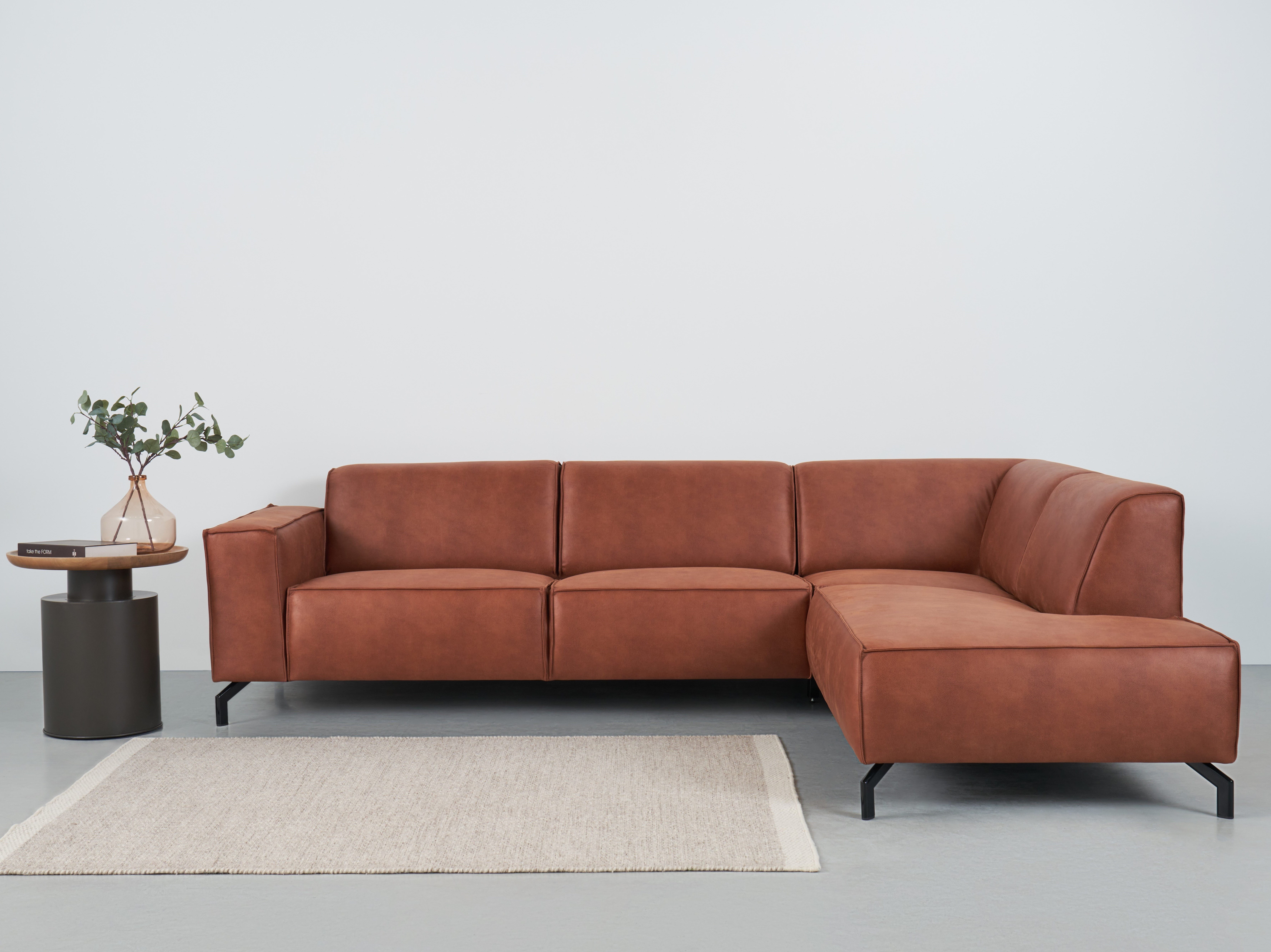 PLACES OF STYLE Ecksofa "Lorcan, Breite 275 cm, weiches Sitzgefühl" mit sch günstig online kaufen