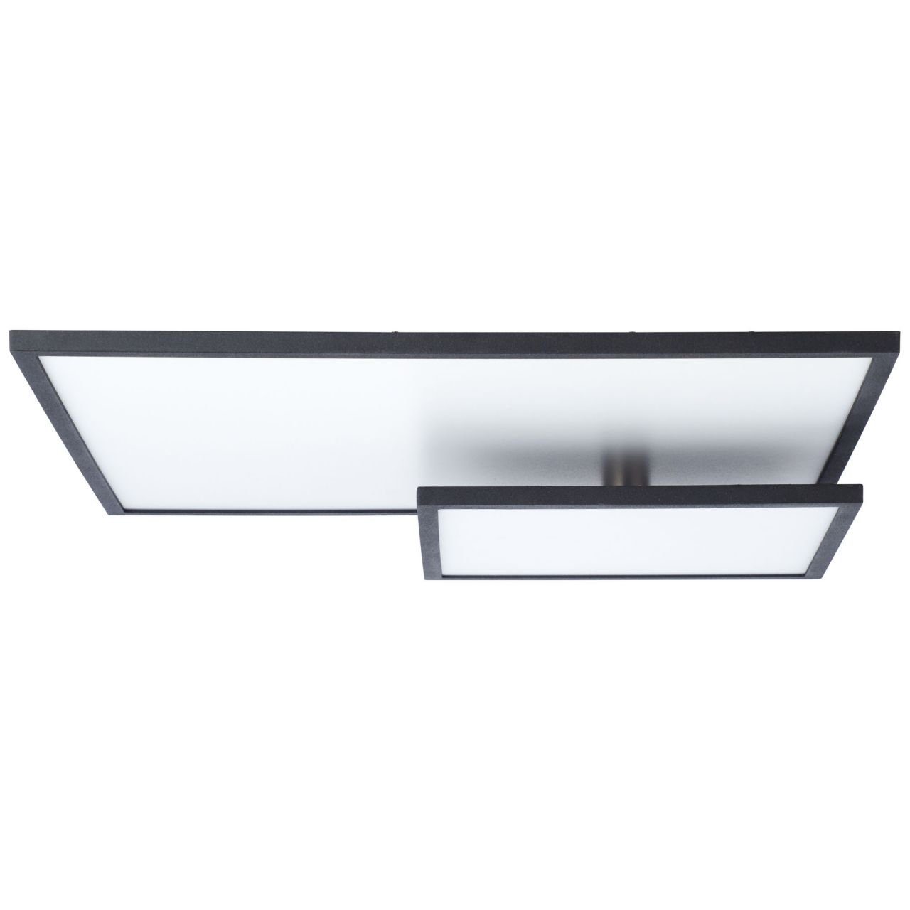 Brilliant Aufbauleuchte 62x47cm 3000K, Bility Bility, easyDim Deckenaufbau-Paneel 1x LED Lampe schwarz/weiß