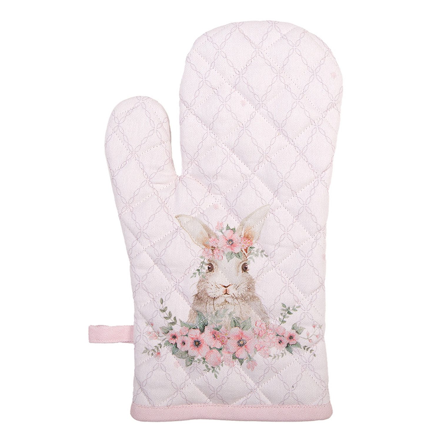 Clayre & Eef Topfhandschuhe Floral Easter Bunny, (2-tlg., 2-teilig), Ofenha günstig online kaufen
