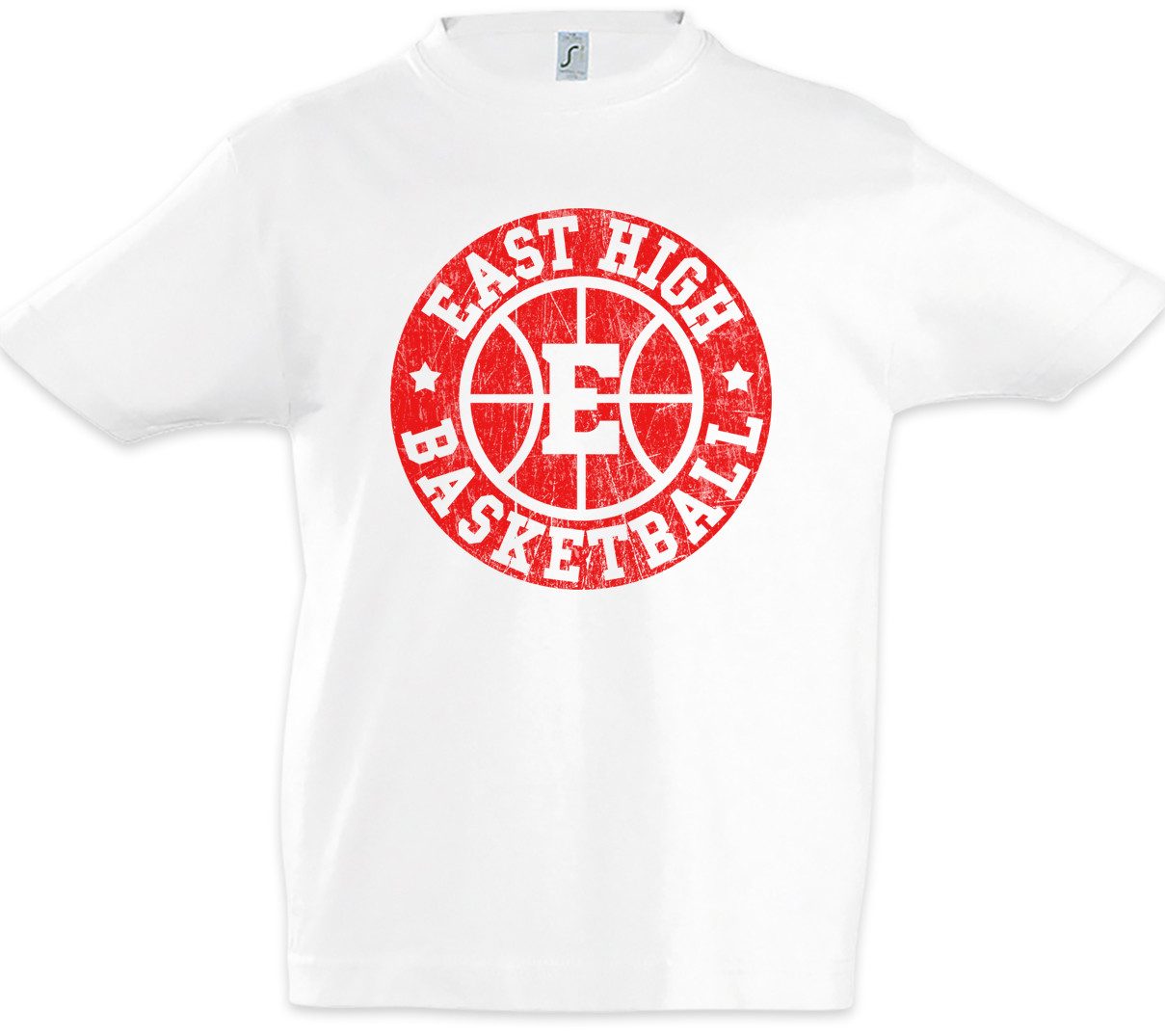 Urban Backwoods Print-Shirt East High Basketball II Kinder T-Shirt Team Mannschaft School Logo (1-tlg) Sign Symbol Musical Kult