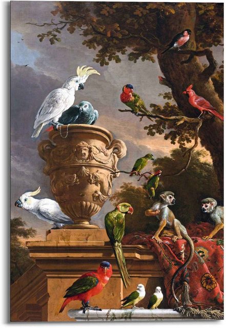 Reinders! Wandbild »Wandbild De Menagerie Melchior d'Hondecoeter - Reichsmuseum - Alte Meister - Exotische Vögel«, Kunst (1 Stück)-Otto