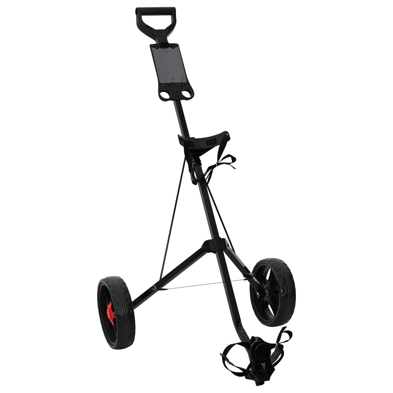 vidaXL Golftrolley Golf-Dolly Schwarz 66 x 65 x 112 cm Eisen, (1-St)