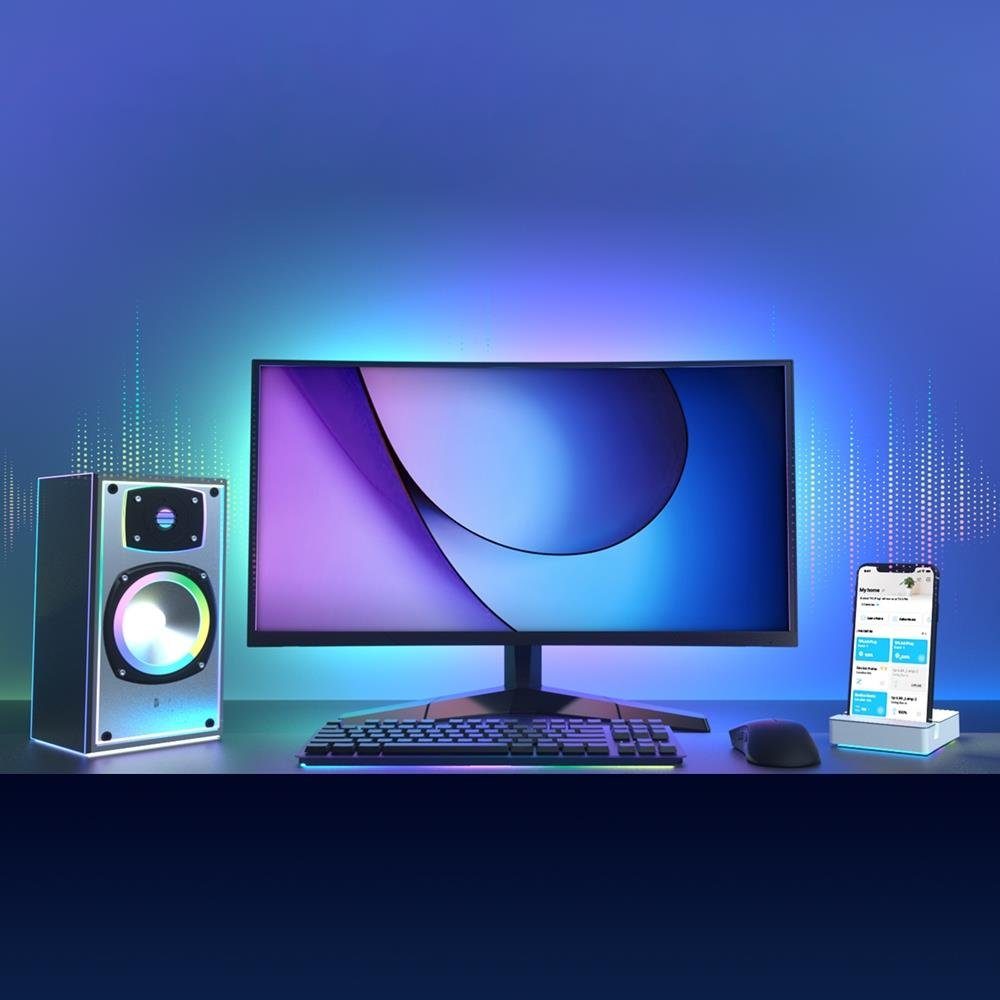 tp-link LED-Streifen Tapo L900-5 Smart Wi-Fi Light Strip, WLAN LED 5m dimmbar App Steuerung schneidbar kein Hub notwendig