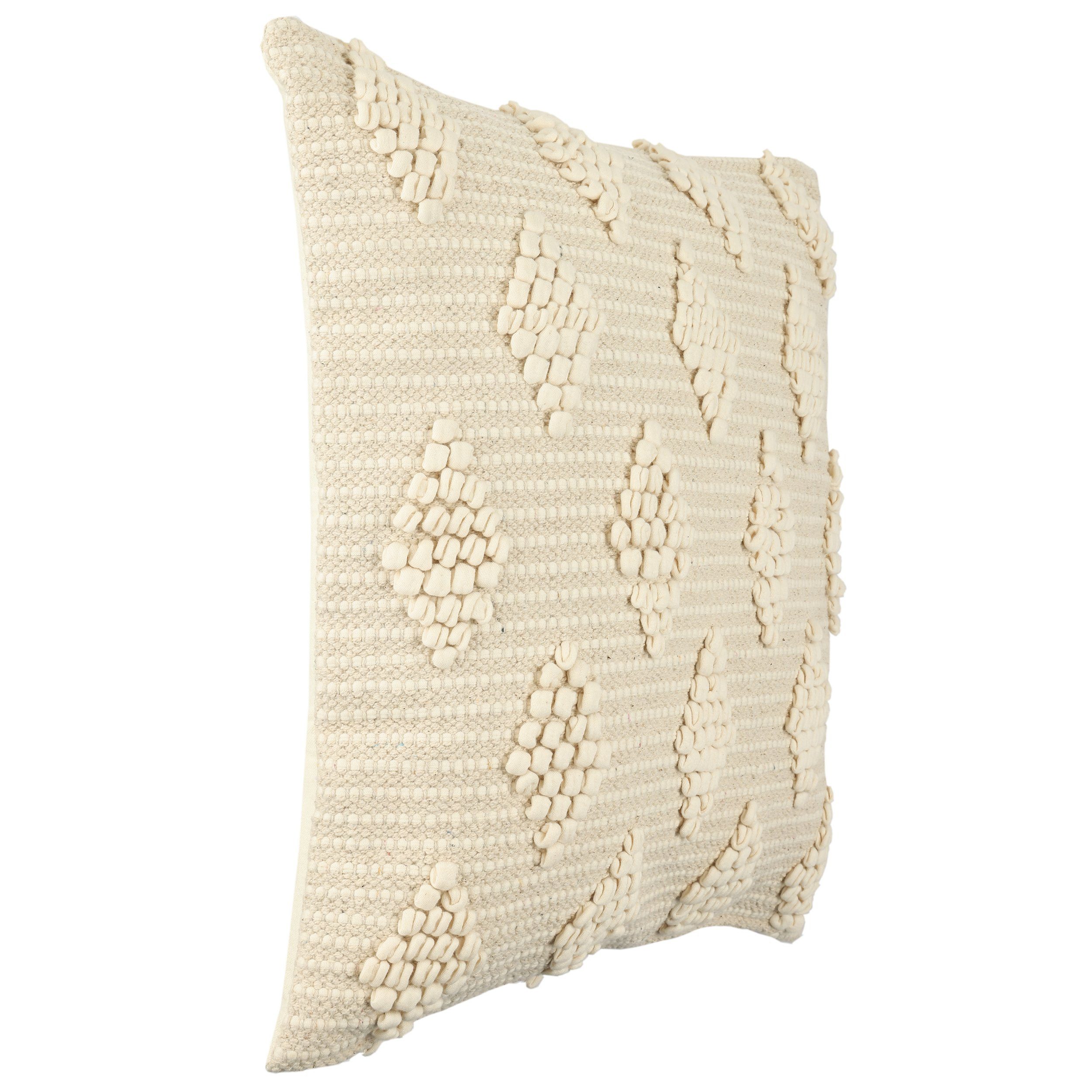 EGLO Living Dekokissen Chevery, Boho Design, Dekokissen handgewebt aus Baumwolle und Polyeste, 50 cm