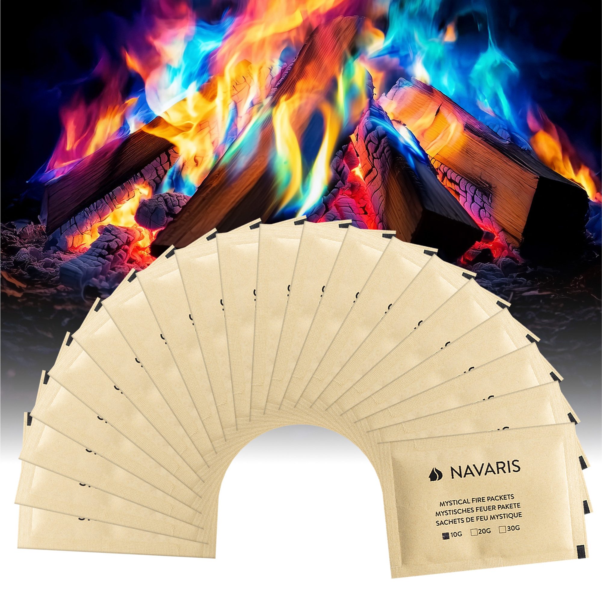 Feuerschalen-Bodenplatte Feuerpulver Bunt für Feuerschale - Buntes Feuer Pulver - Farbpulver
