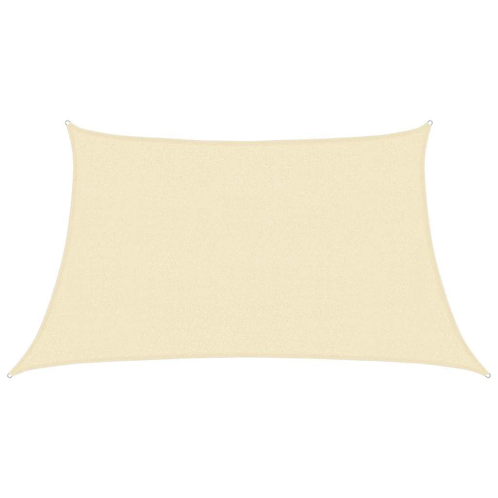 vidaXL Sonnensegel Sonnensegel 160 g/m² Creme 3/4x2 m HDPE, (1-tlg)