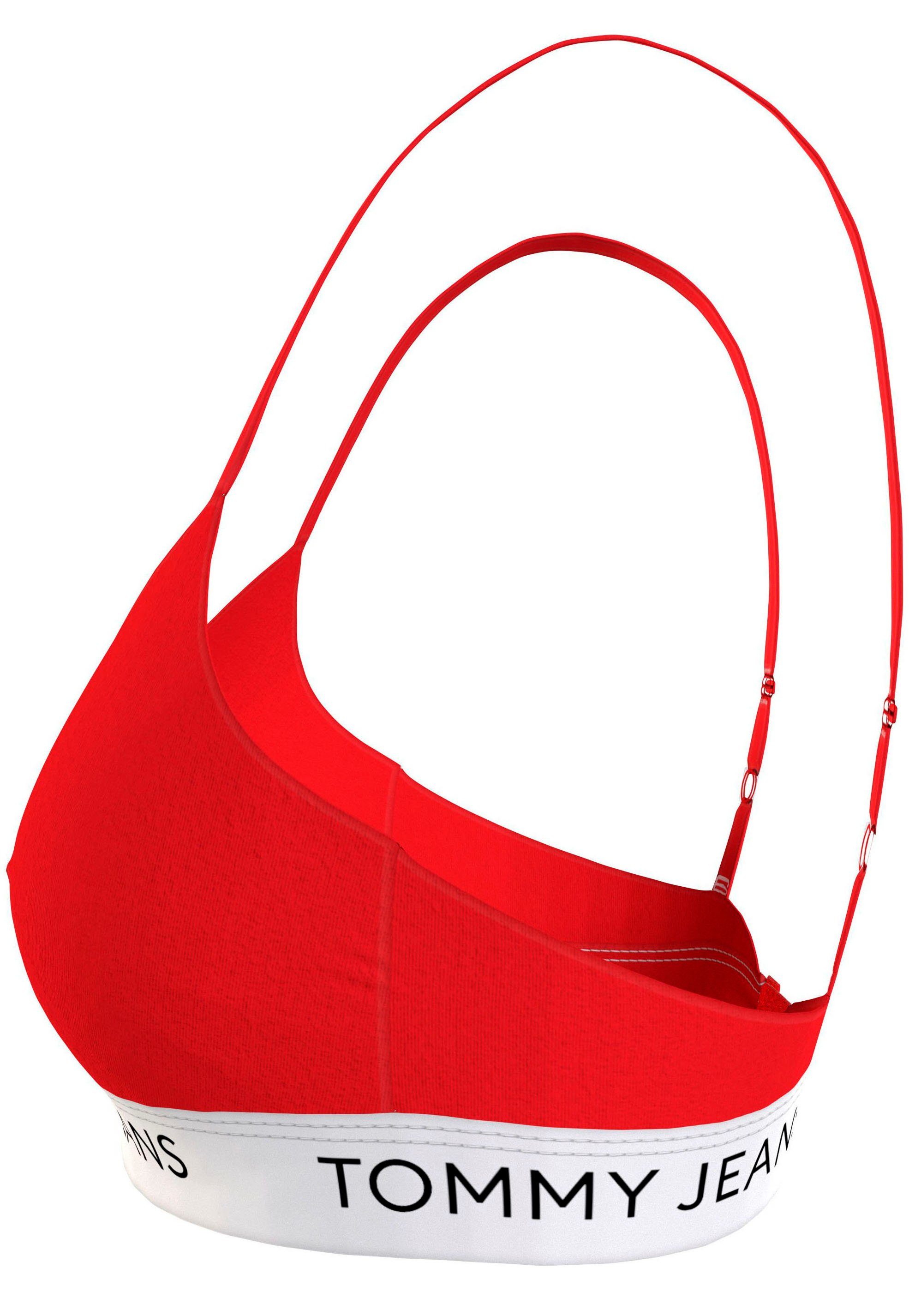 Underwear elastischem Hilfiger SIZES) (EXT Bund mit PADDED Deep_Crimson Tommy BH TRIANGLE Bügelloser